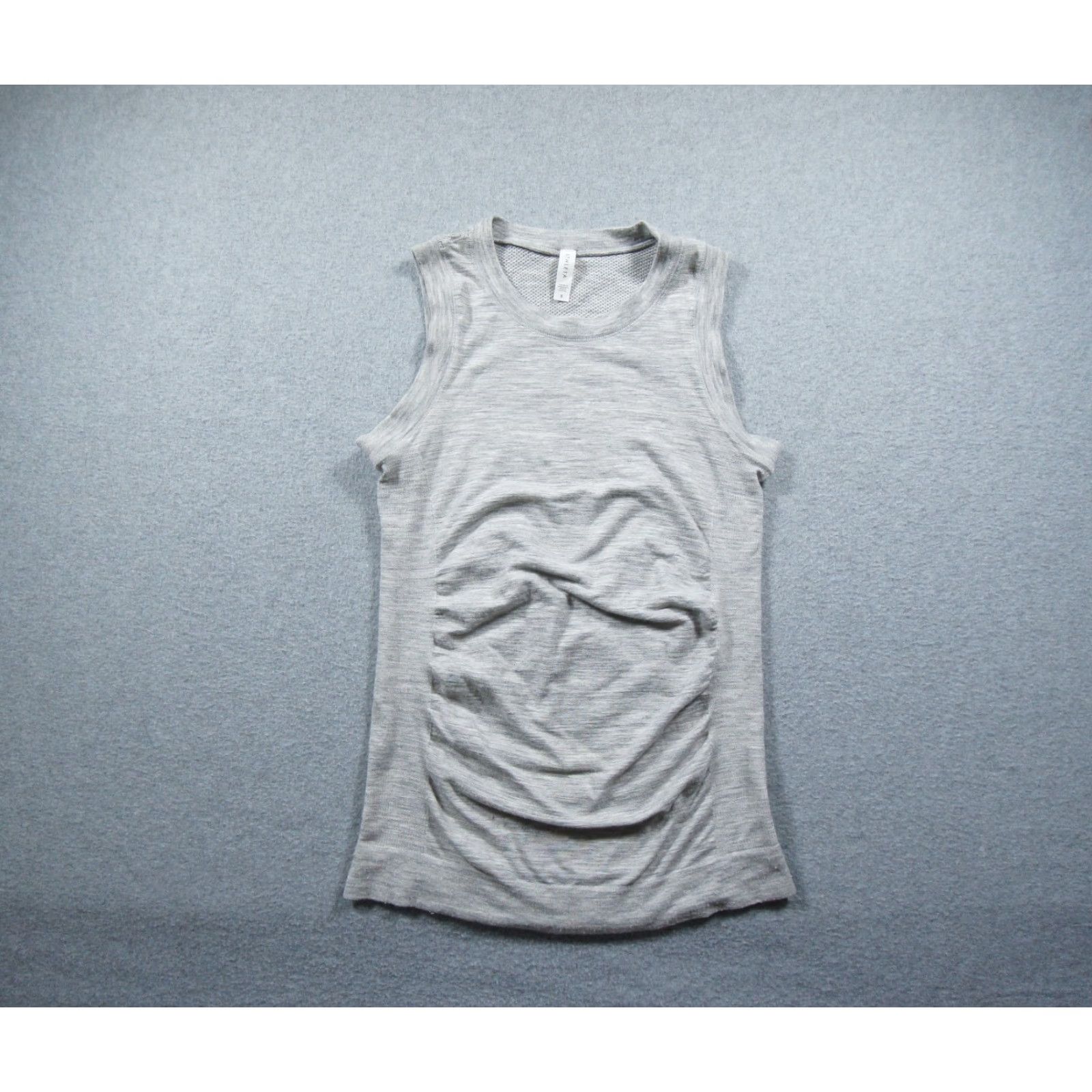 Athleta Athleta Shirt Womens Small Gray Tank Top Sleeveless Wool Blend Knit Stretch Tank Top Size S / US 4 / IT 40 - 2 Thumbnail