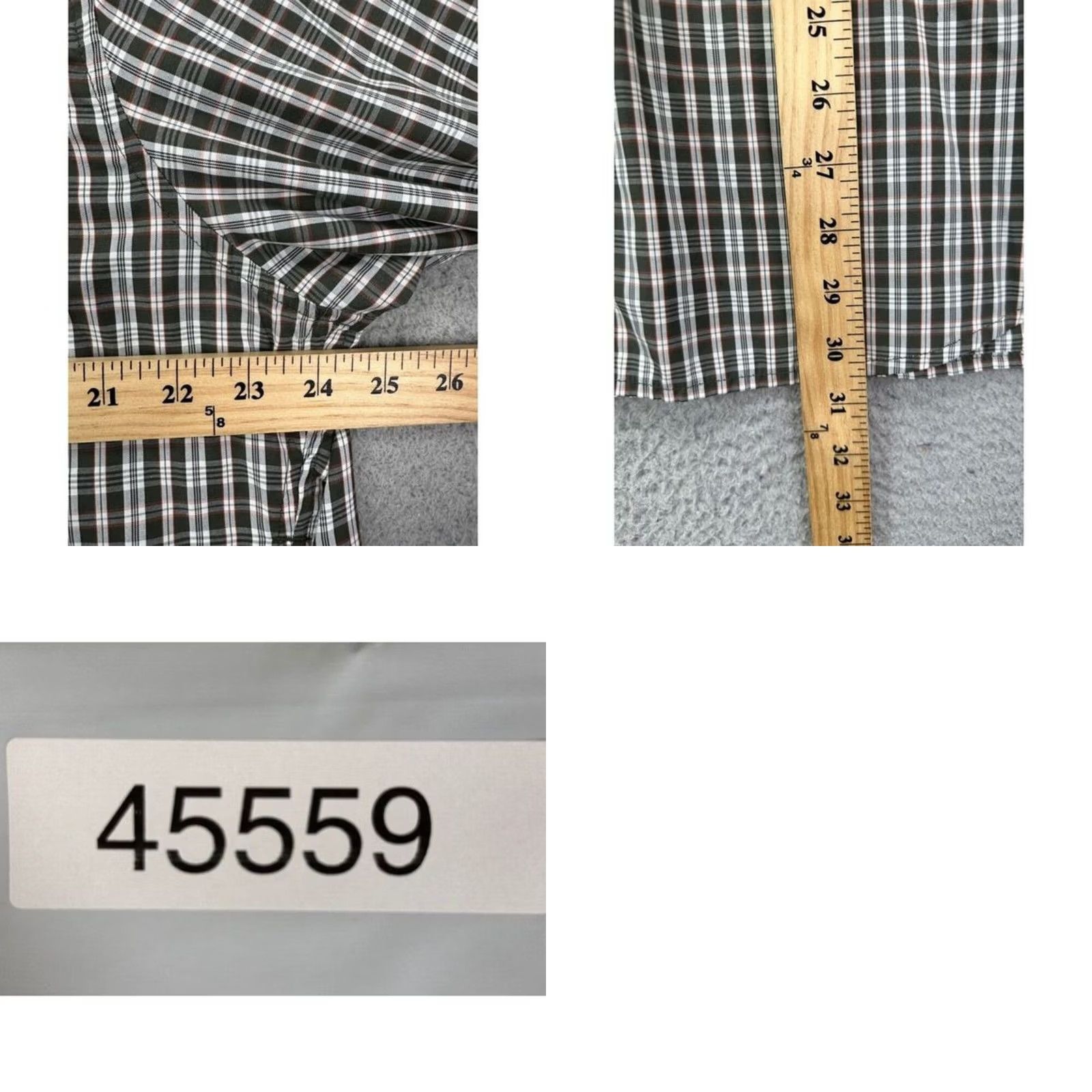 Eddie Bauer Eddie Bauer Travex Shirt Mens L Short Sleeve Plaid Button-Up Pocket Black Size US L / EU 52-54 / 3 - 8 Thumbnail