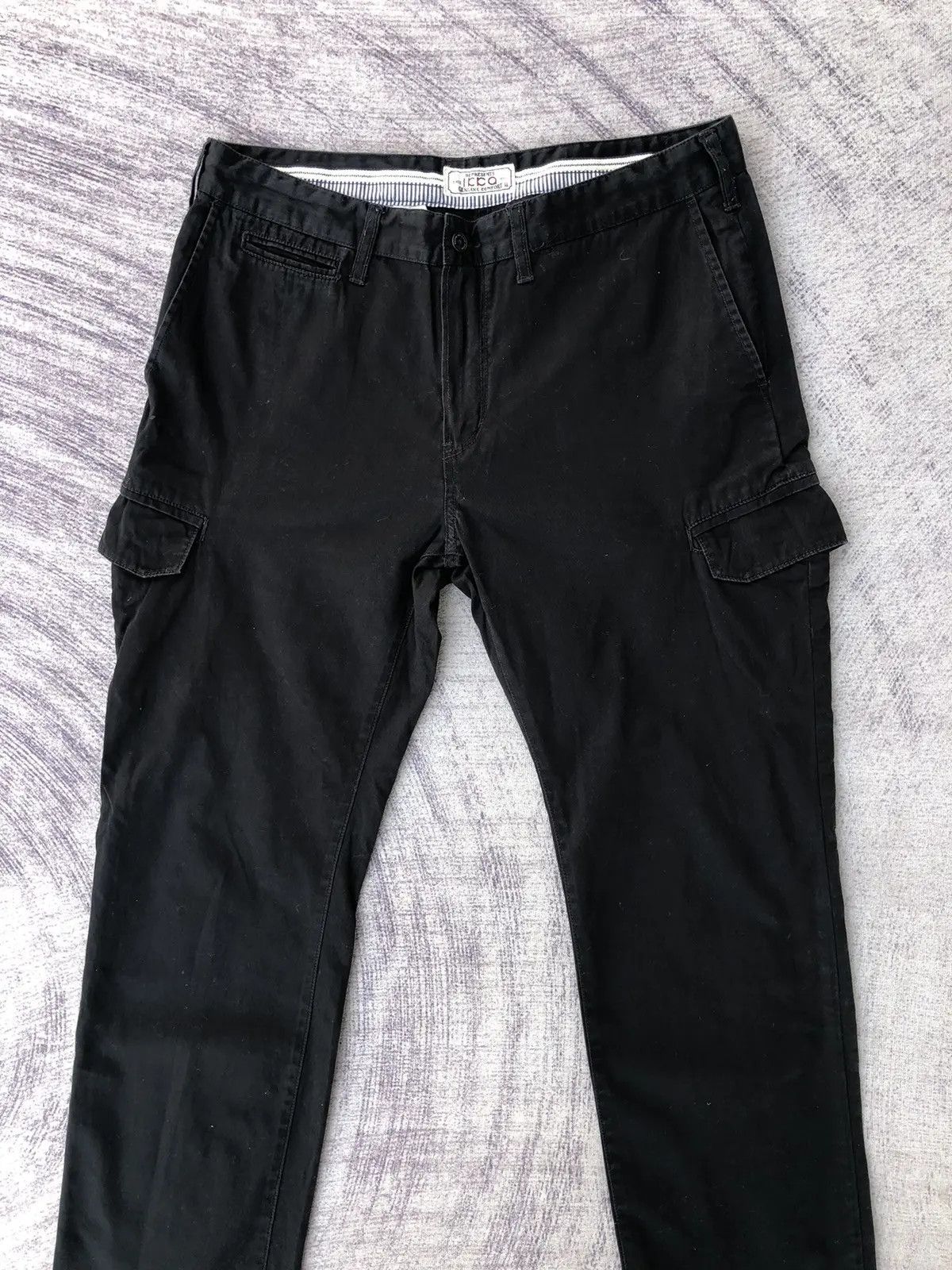 All Blacks Ikko black Cargo Trousers With 6 Pocket Workware Size US 33 - 2 Thumbnail