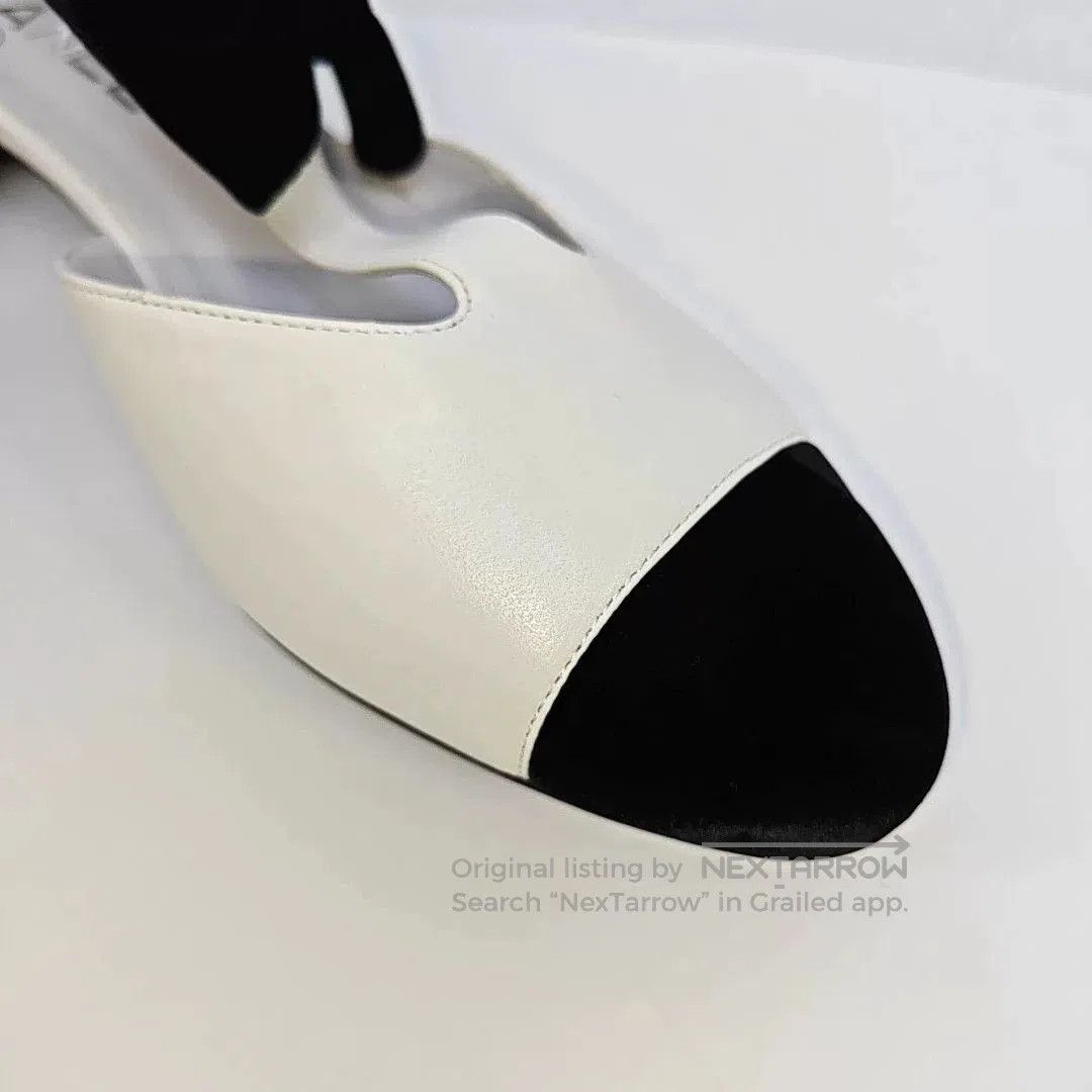 Chanel Chanel Black Bow Block Heel Pumps. Size US 8 / IT 38 - 6 Thumbnail