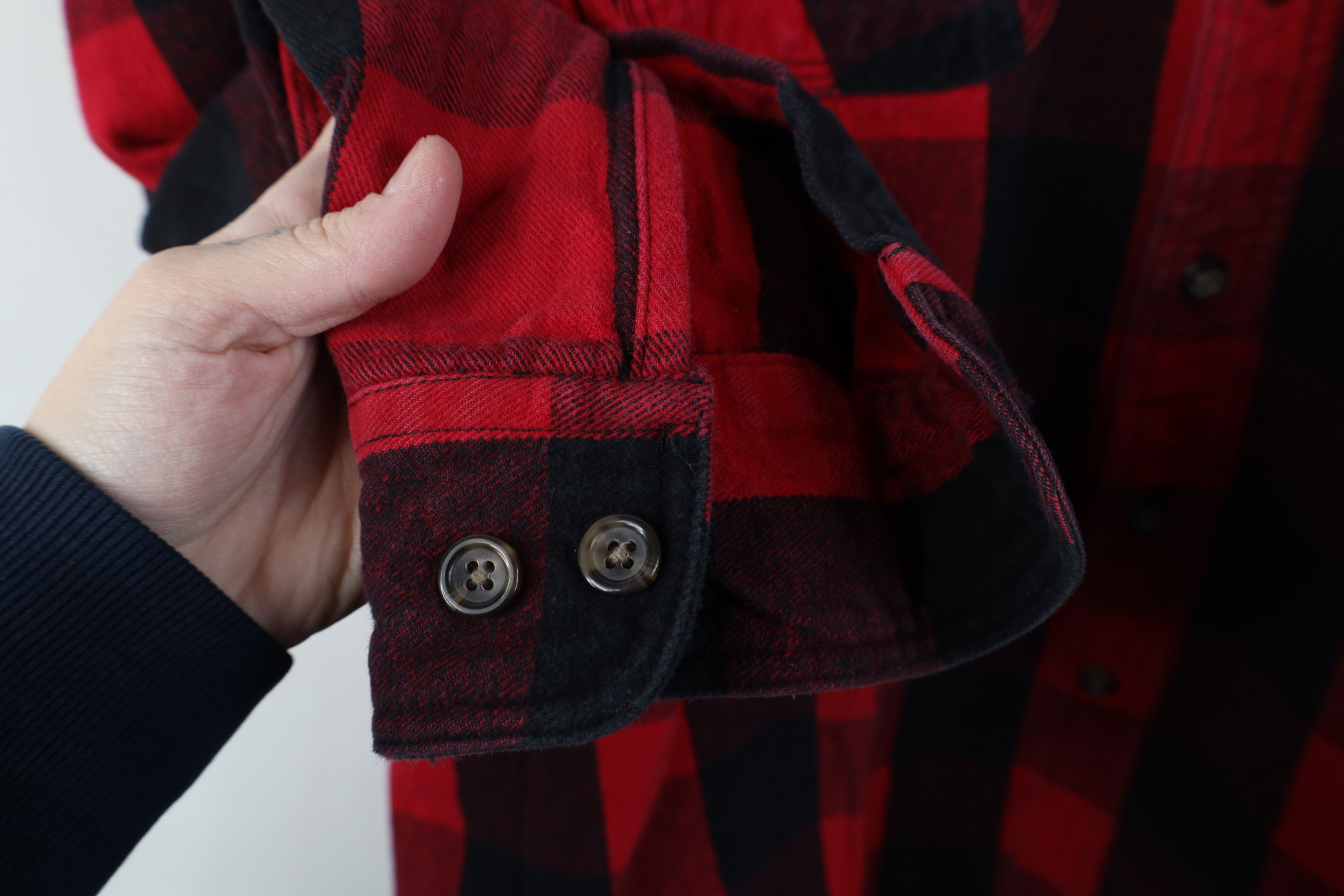 FiveBrother Vintage 90s Five Brother Flannel Button Shirt Red Plaid Size US XXL / EU 58 / 5 - 8 Thumbnail