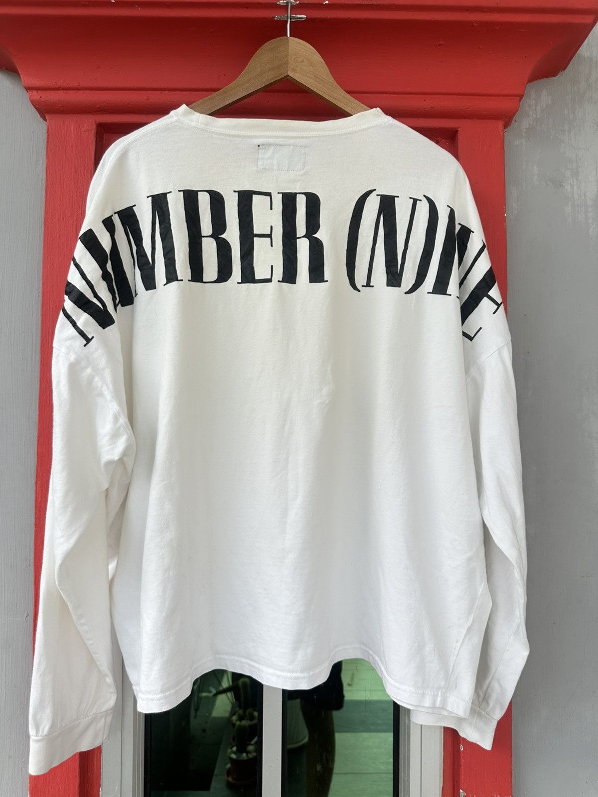 Number (N)ine Big Logo Spellout Oversized LS Tee