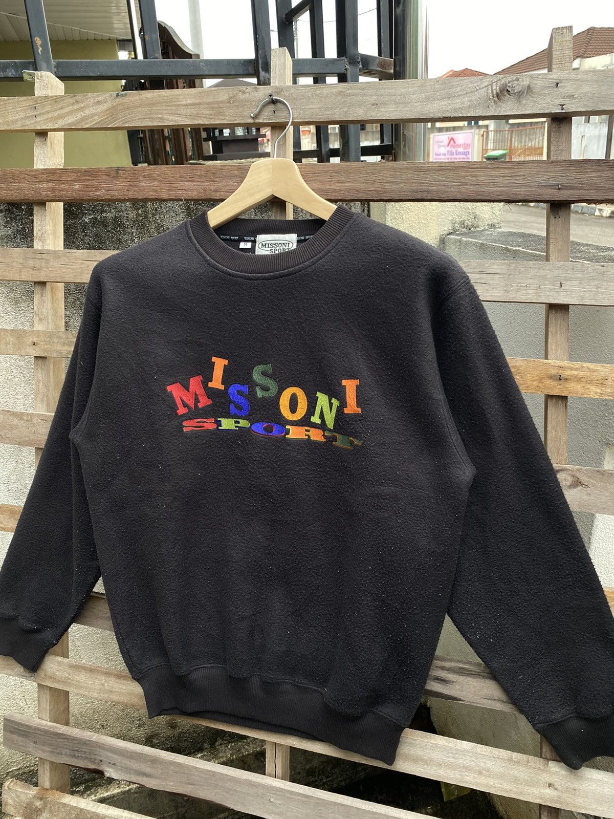 Vintage Missoni Sport Embroidered Logo Sweatshirt