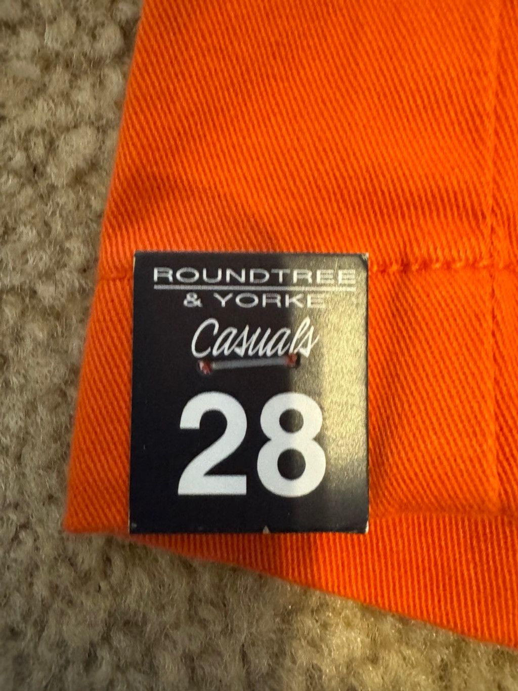 Roundtree & Yorke Men's Tangerine Shorts sz 28 inseam 8.5in Size US 28 / EU 44 - 2 Thumbnail