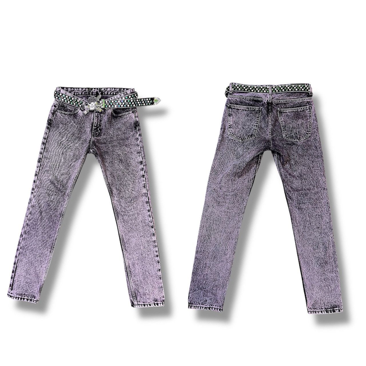Handmade “Gum-Gum Grunge” One-of-One Denim (30x32) Size US 30 / EU 46 - 3 Thumbnail