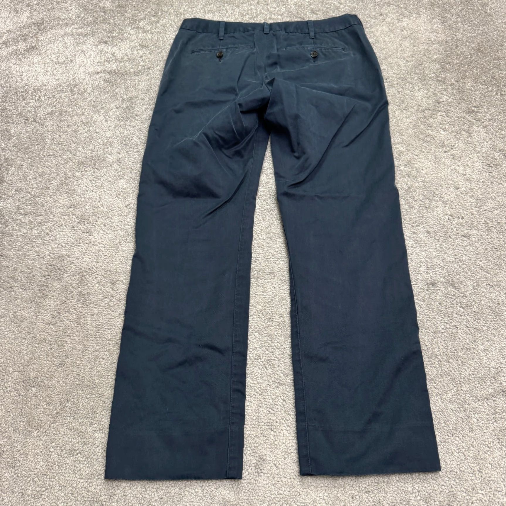 Bonobos Bonobos Monday Slim Straight Chino Pants Mens 30x27 Casual Khakis Blue 100% Cotton Size US 29 - 2 Thumbnail