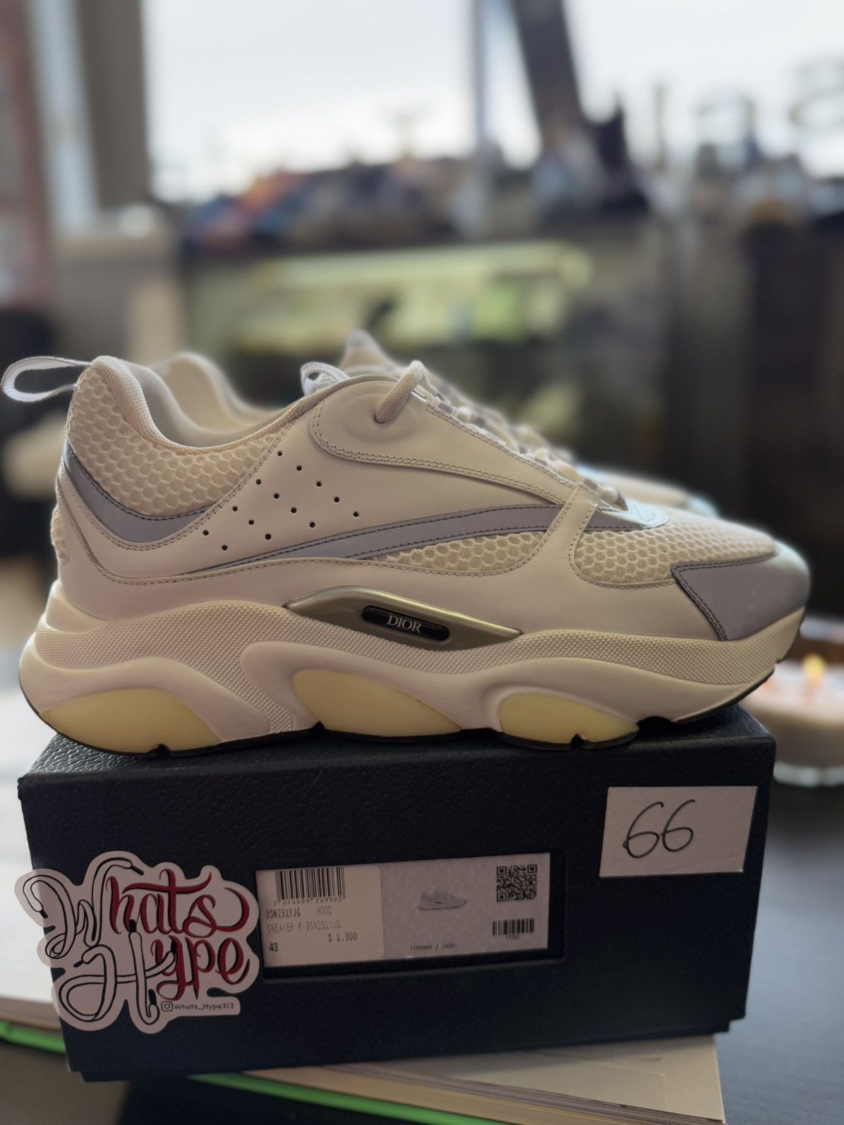 Dior Dior B22 White Low Top Sneakers Size 43EU/10US Size US 10 / EU 43 - 14 Thumbnail
