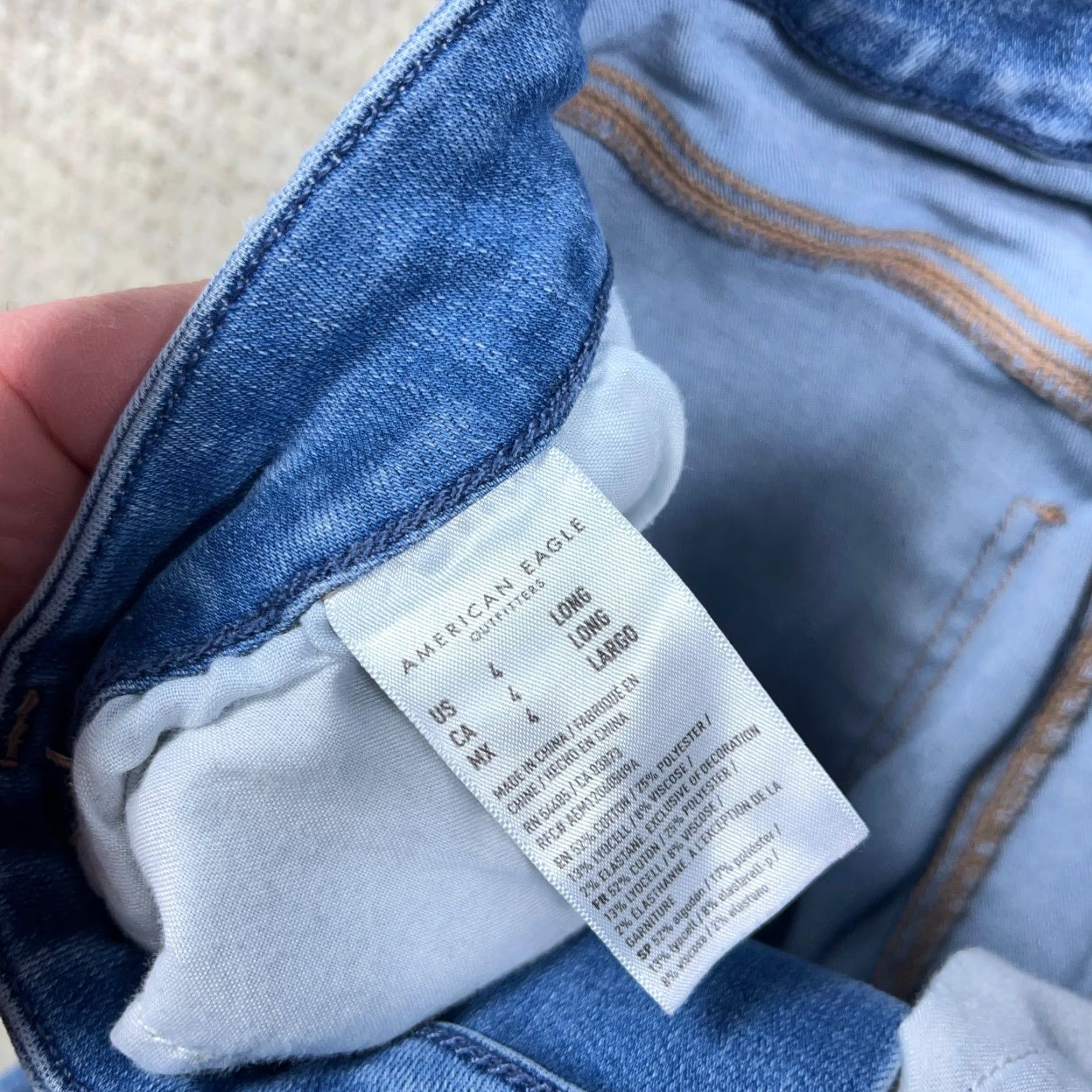 American Eagle Outfitters American Eagle Outfitters Jeans 4 Long Blue Jegging Womens Size 27" / US 4 / IT 40 - 4 Thumbnail