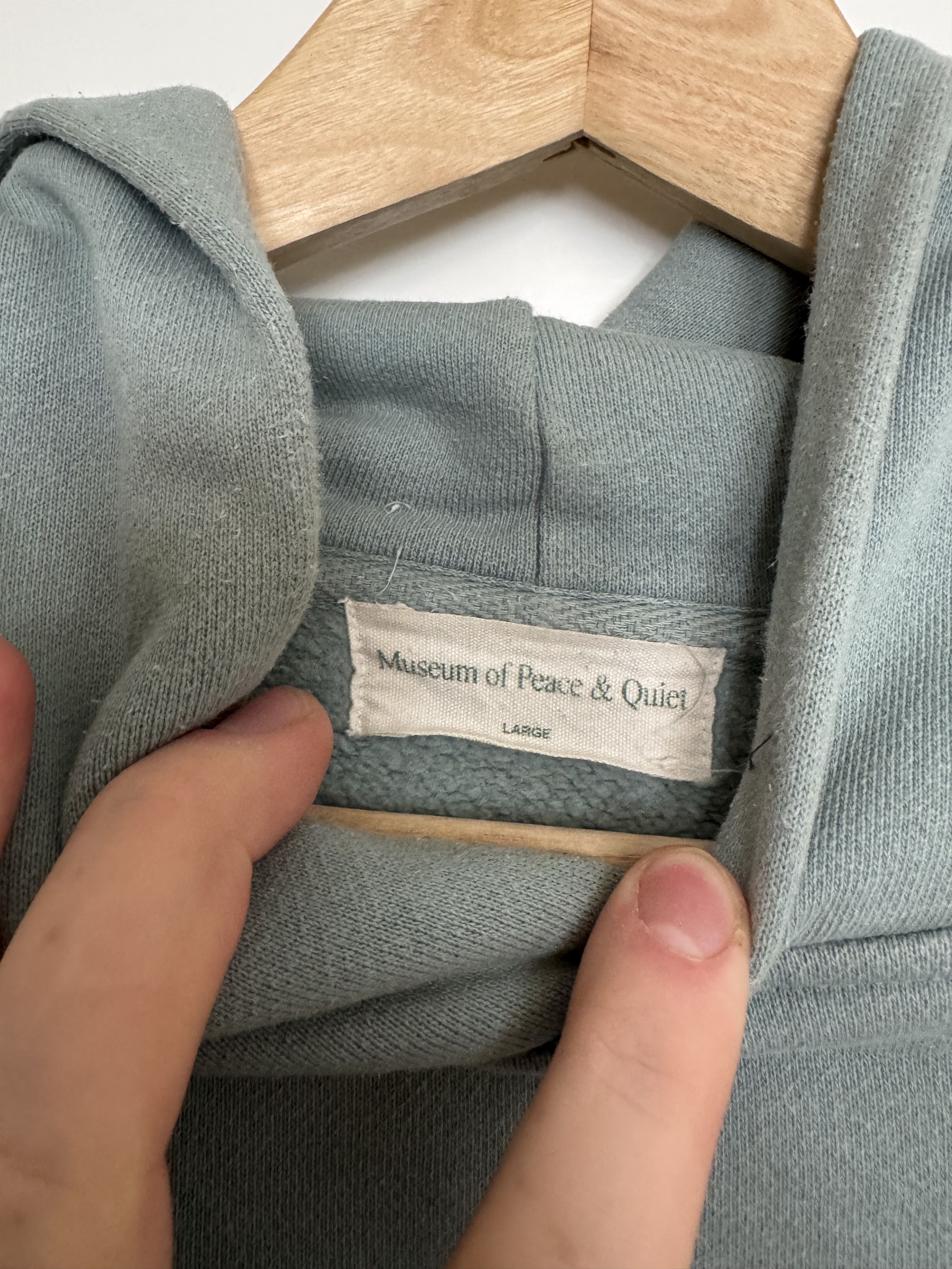 Museum of Peace & Quiet MOPQ Sage Green Hoodie Size US L / EU 52-54 / 3 - 3 Thumbnail