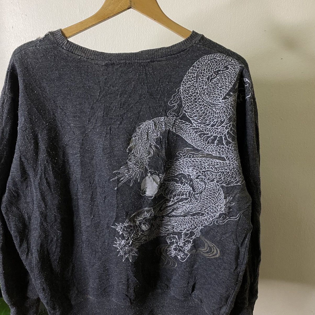 Japanese Brand Dragon Graphic Sukajan Ed Hardy Karakuri Tamashii Style Size US L / EU 52-54 / 3 - 2 Thumbnail