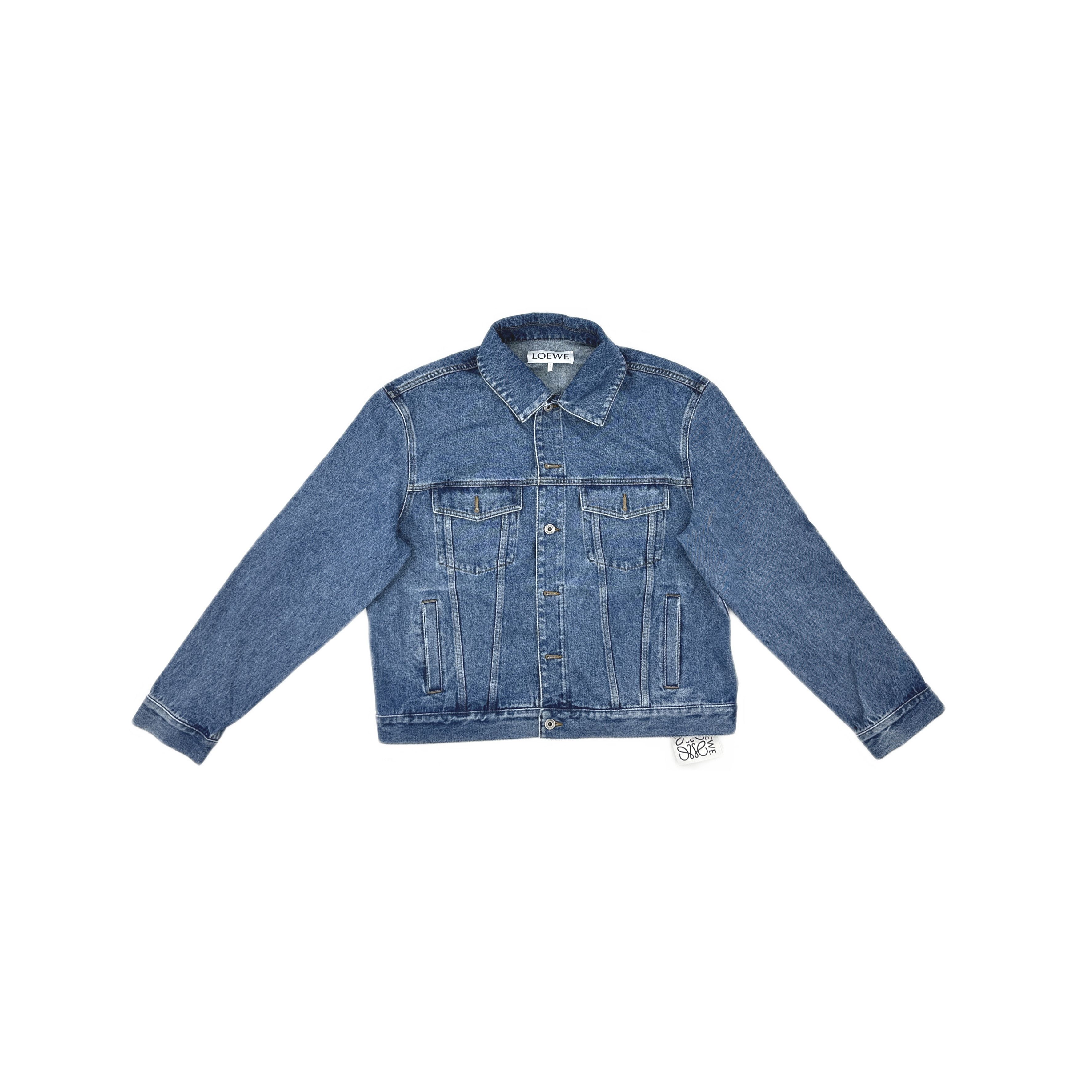 Loewe Loewe Anagram Embroidered Denim Jacket Size L Size US L / EU 52-54 / 3 - 1 Thumbnail