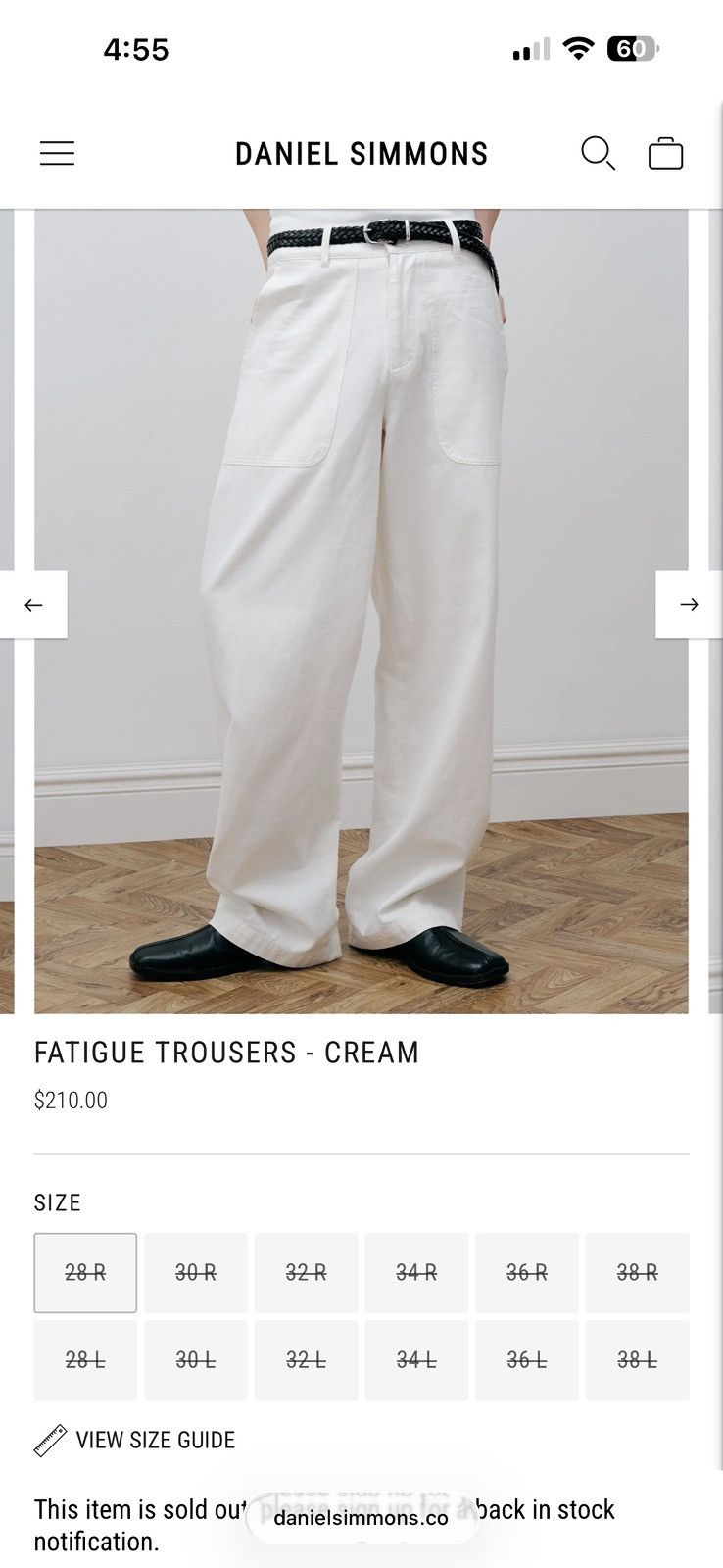 Daniel Simmons Fatigue Pants Size US 34 / EU 50 - 4 Thumbnail