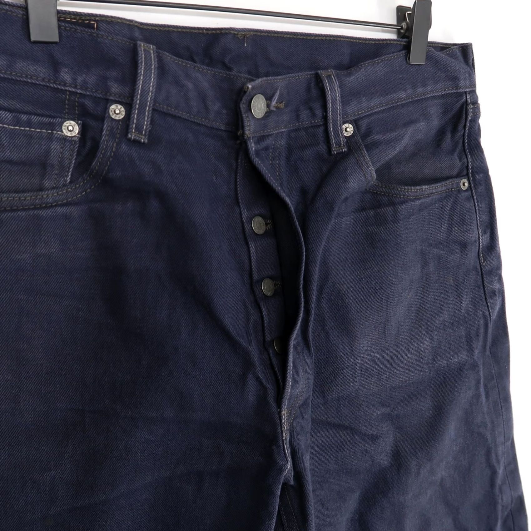 Levi's Levi's 501 Jeans Mens Regular Straight Blue Dark Wash Button Fly 36x34 Denim 5-Pocket Logo Juniors Sizes N/A Size US 36 / EU 52 - 5 Thumbnail