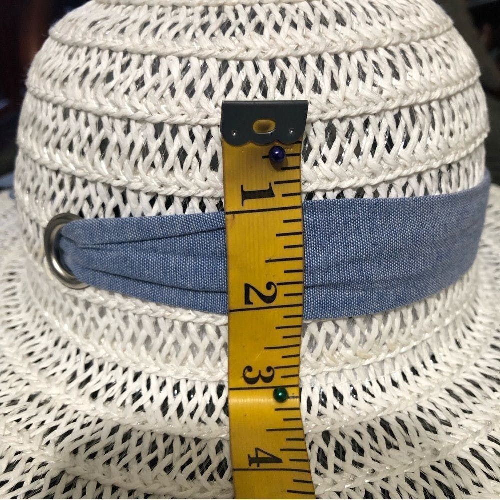 Other NWOT kids’ off- white weaved wide brim summer hat OS Size ONE SIZE - 7 Thumbnail