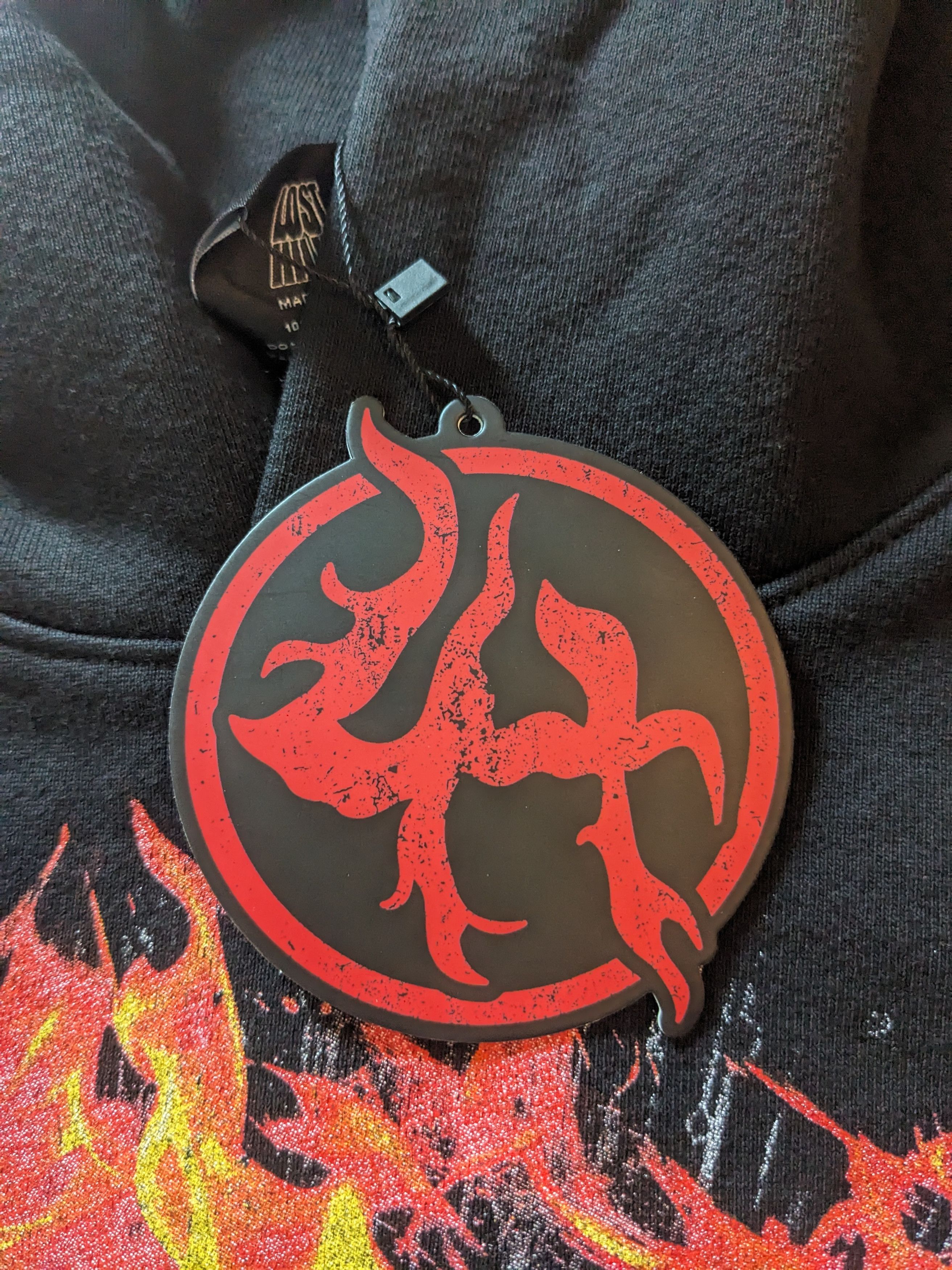 Lost hills Lost Hills Hoodie - Smiling Burn - Black And Red LH4007 Size US XL / EU 56 / 4 - 5 Thumbnail