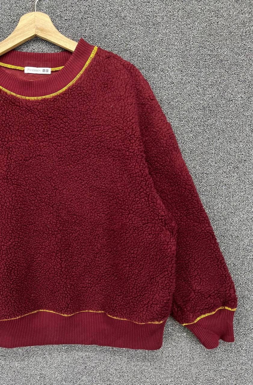 JW Anderson J.W.Anderson X Uniqlo Deep Pile Fleece Red Sweatshirt Size L / US 10 / IT 46 - 4 Thumbnail