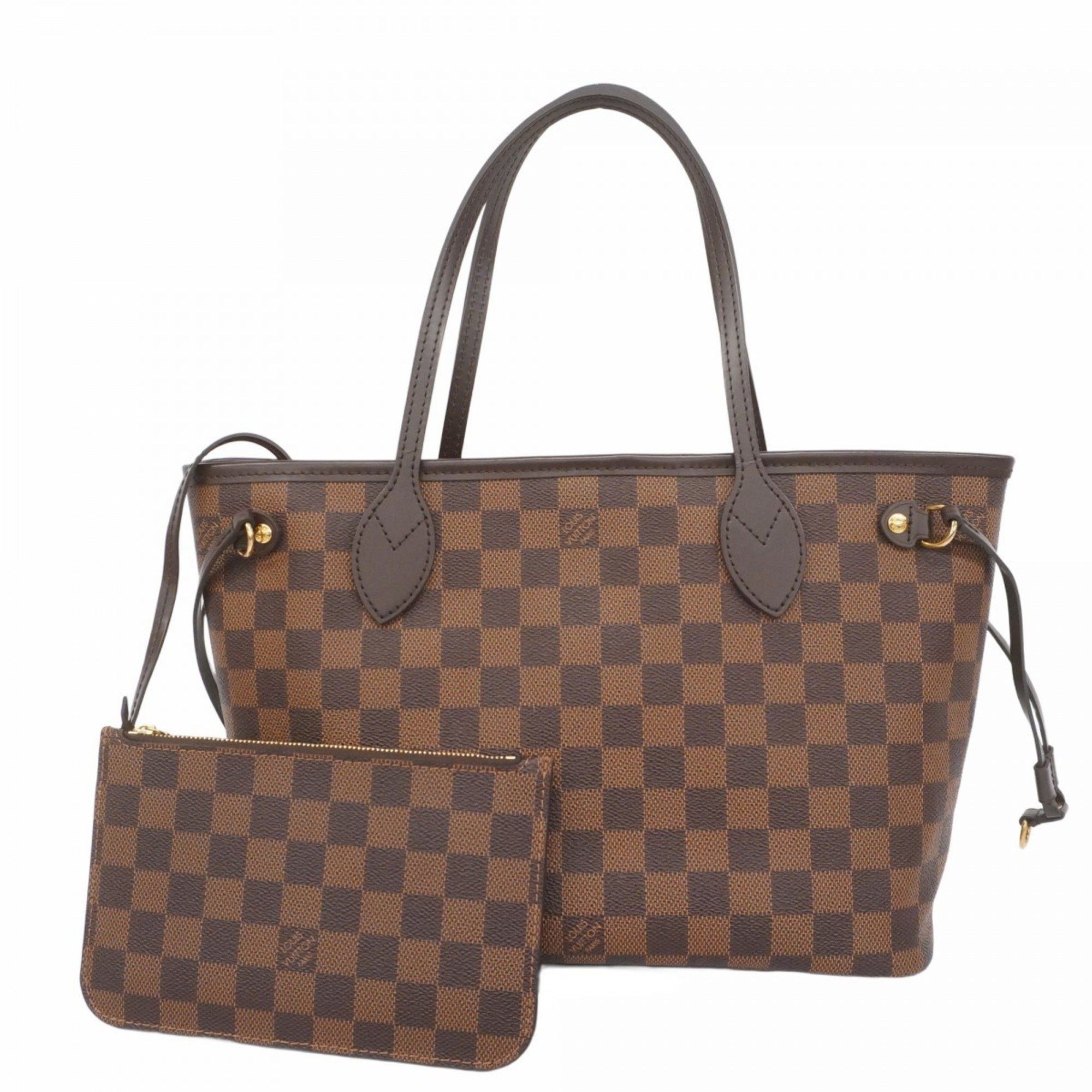 Louis Vuitton Tote Bag Damier Neverfull Pm N41359 Ebene Women's