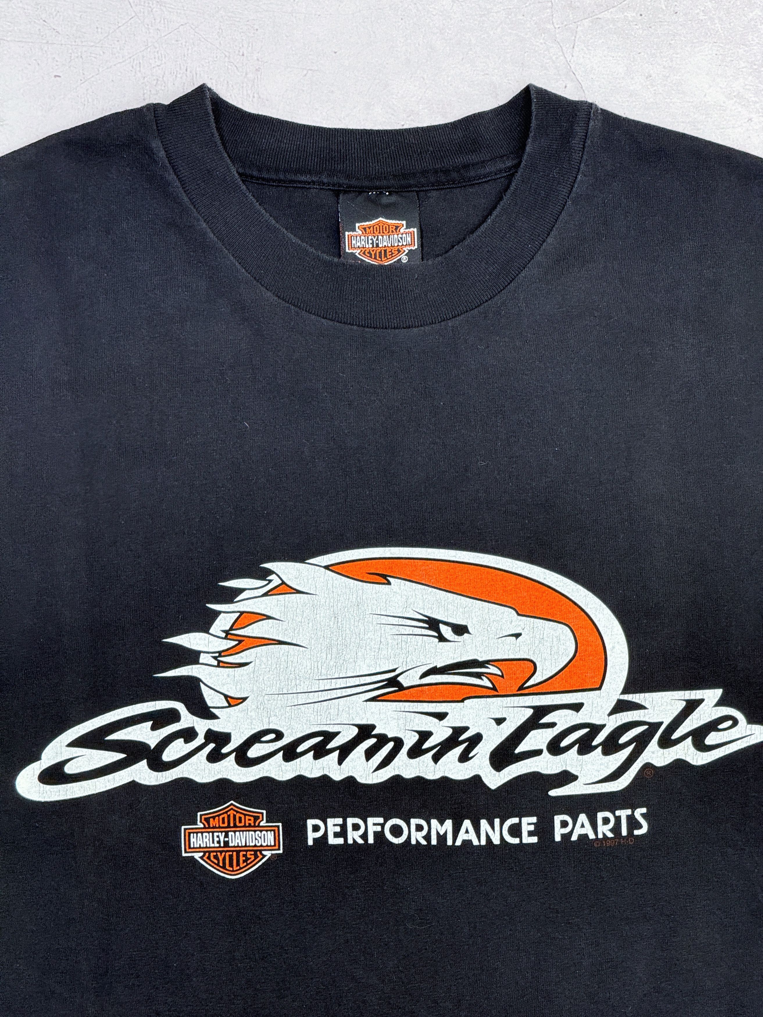 Harley Davidson × Vintage 1997 Harley Davidson T-Shirt LS Screamin Eagle Innsbruck Size US XL / EU 56 / 4 - 6 Thumbnail