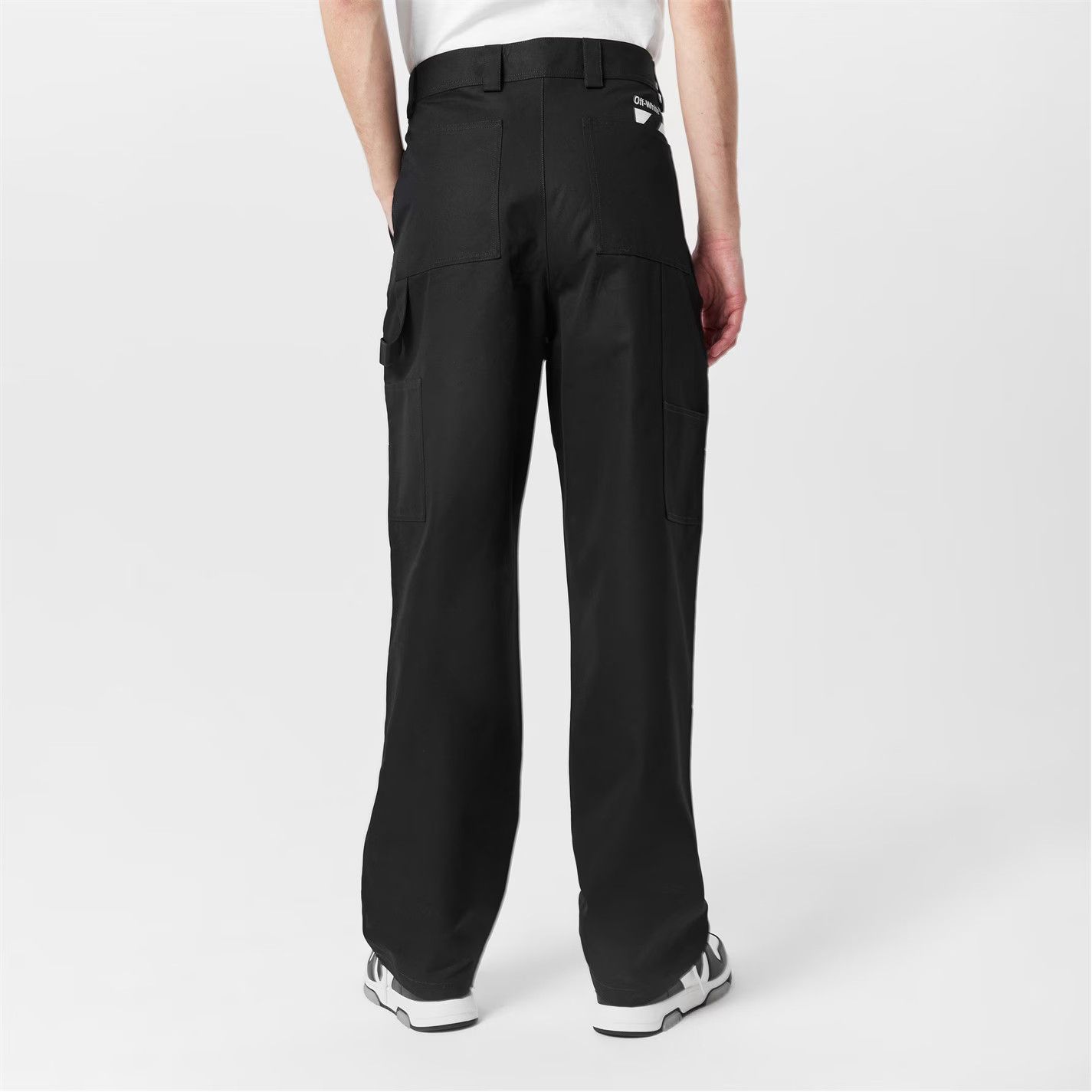 Off-White o1g2r1mq0226 Carpenter Cargo Pocket Trousers In Black Size US 32 / EU 48 - 3 Thumbnail