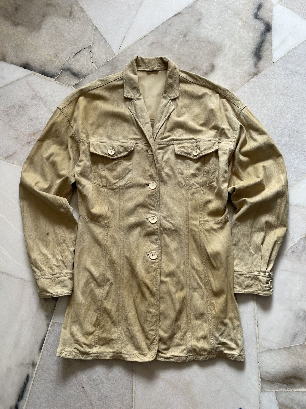 Jil Sander Vintage Jil Sander Raf Simons Era Suede Leather Jacket Size US M / EU 48-50 / 2 - 2 Thumbnail
