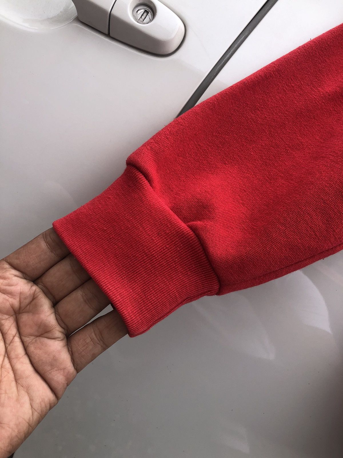 Vintage Soldier Cross Hoodie Red Sweatshirt