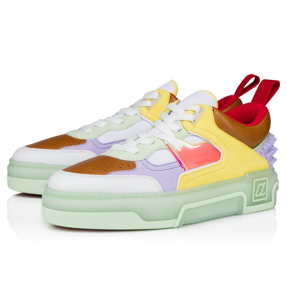 Christian Louboutin Astroloubi High Top Sneakers in mint/brown/yellow Size US 8.5 / EU 41-42 - 1 Preview