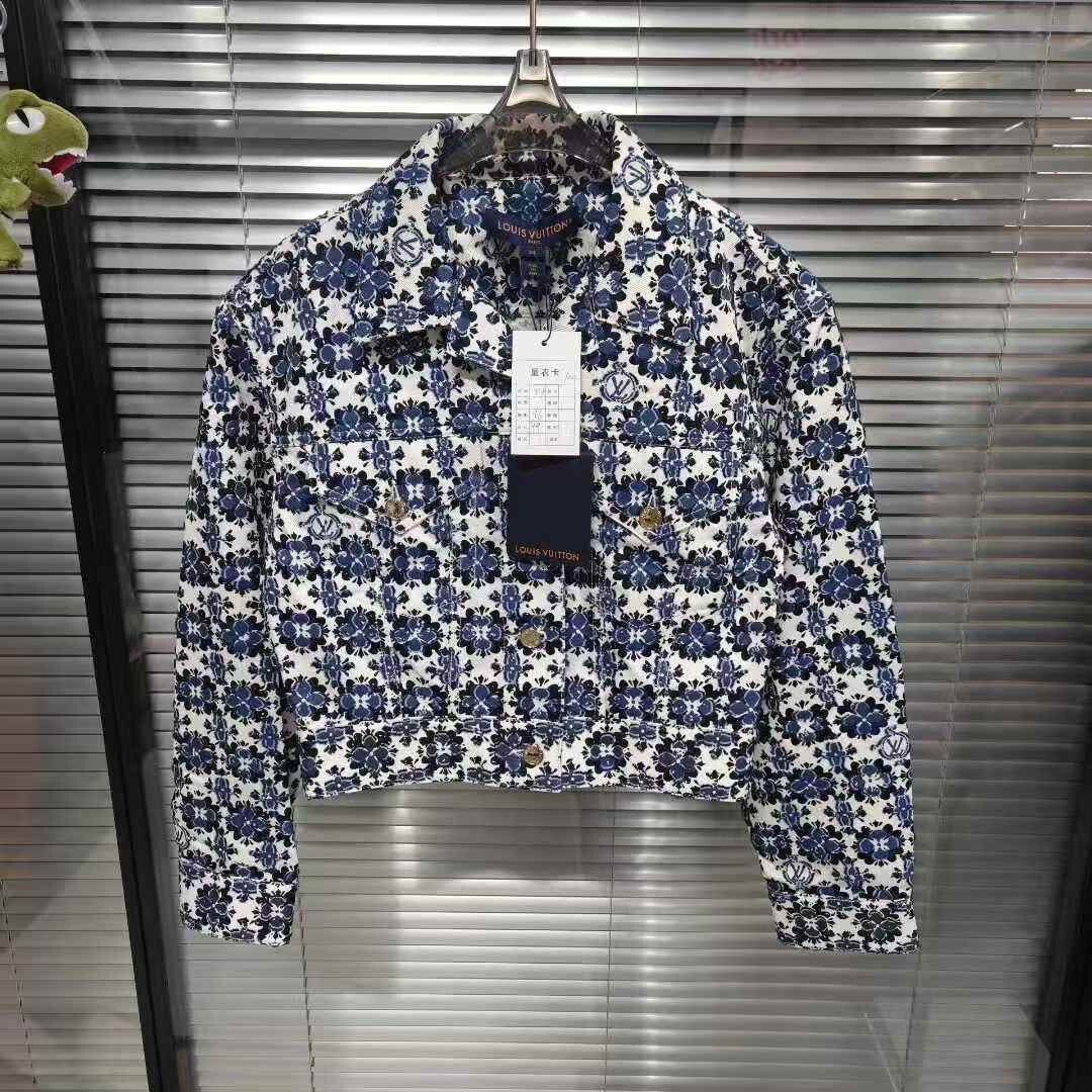 Louis Vuitton Louis Vuitton Monogram Flower Denim Jacket Size XXS / US 00 / IT 34 - 1 Thumbnail