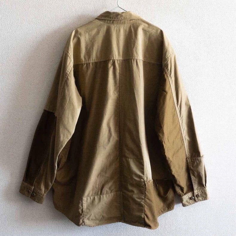 Comme des Garcons Comme Des Garcons Plant dyed spliced long sleeve shirt Size US M / EU 48-50 / 2 - 2 Thumbnail