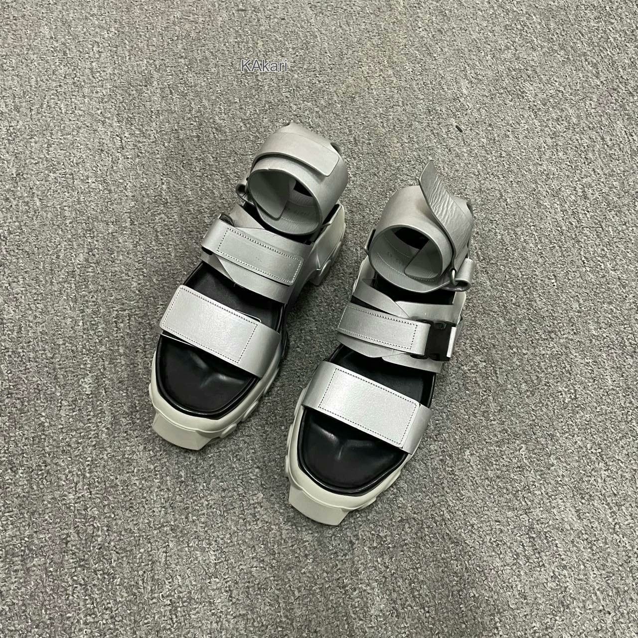 Rick Owens Rick Owens RO Silver Sandals Size US 8 / EU 41 - 2 Thumbnail