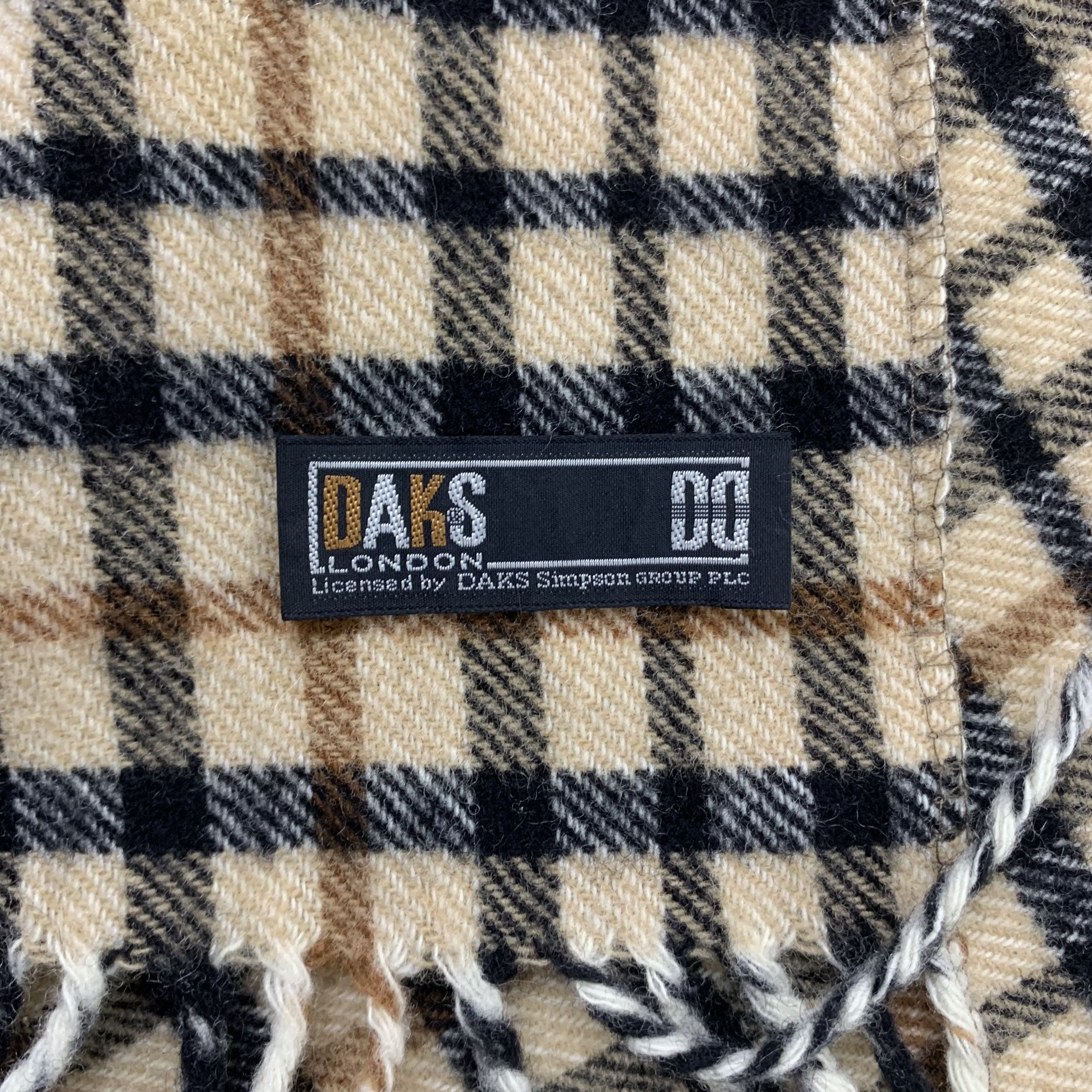 DAKS DAKS Scarf Wool Muffler Neck Wrap BL9322 Size ONE SIZE - 4 Thumbnail