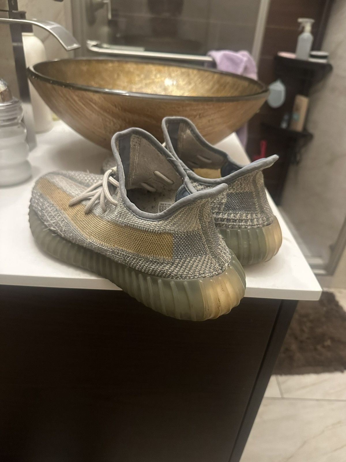 Yeezy Grey tan greenish yeezy 350 boost Size US 10.5 / EU 43-44 - 4 Thumbnail