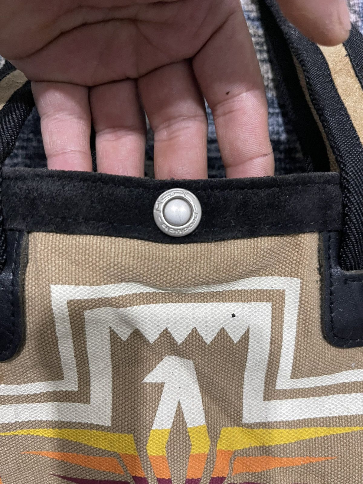 MasterPiece × Vintage Vintage Master Piece Japan Product Navajo Printed Tote Bag Size ONE SIZE - 5 Thumbnail