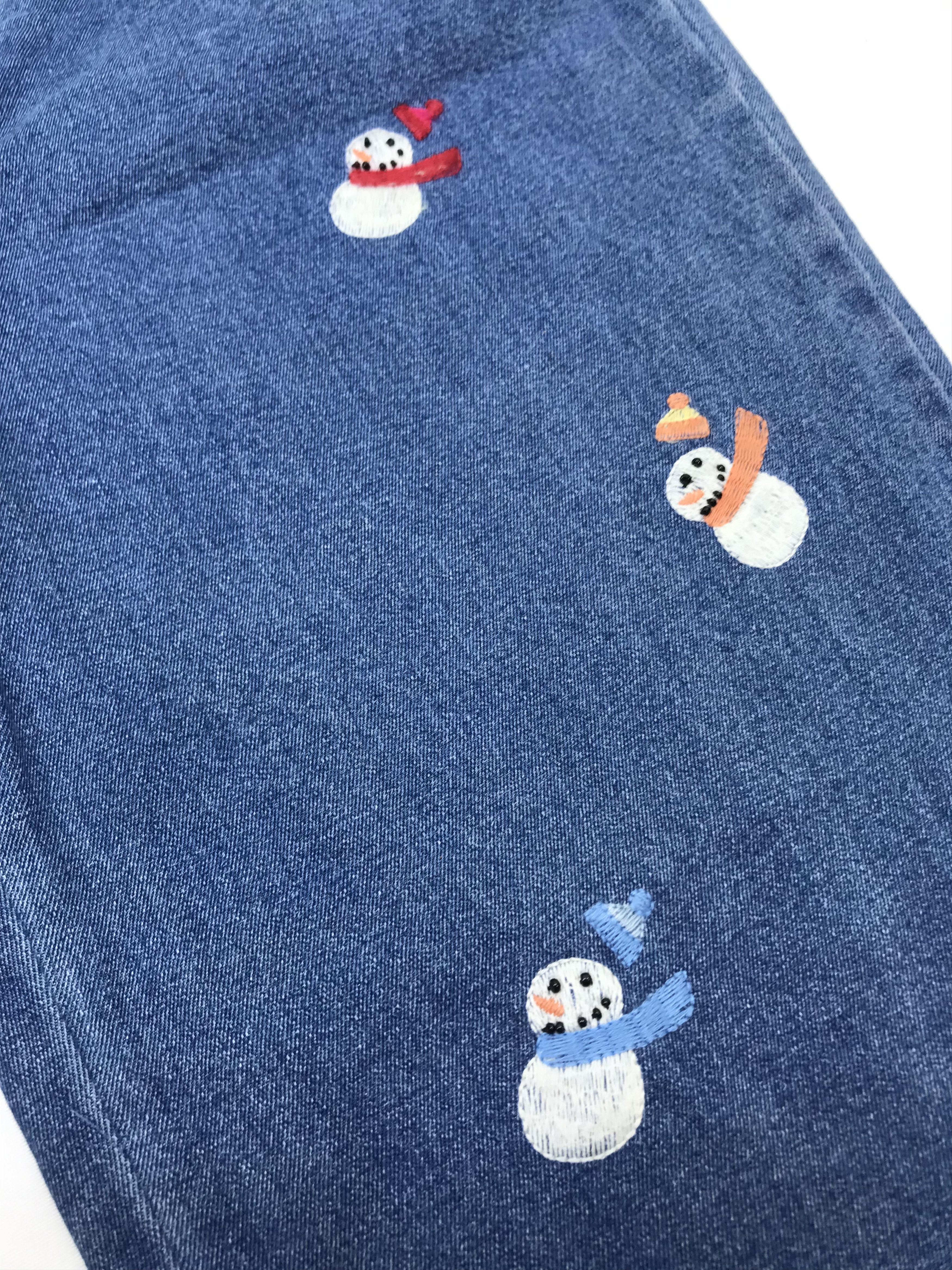 Quacker Factory Vintage Quacker Factory Embroidered Snow Man Jeans Size 33" - 10 Thumbnail