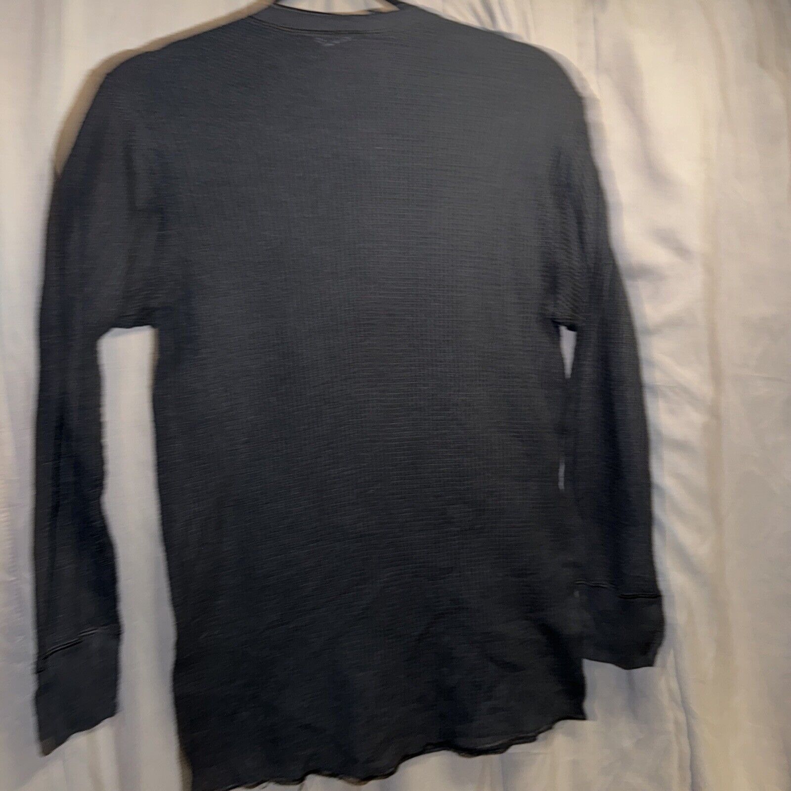 Other Morgan Workwear Waffle Knit Henley T Shirt Large Black Size L / US 10 / IT 46 - 6 Thumbnail