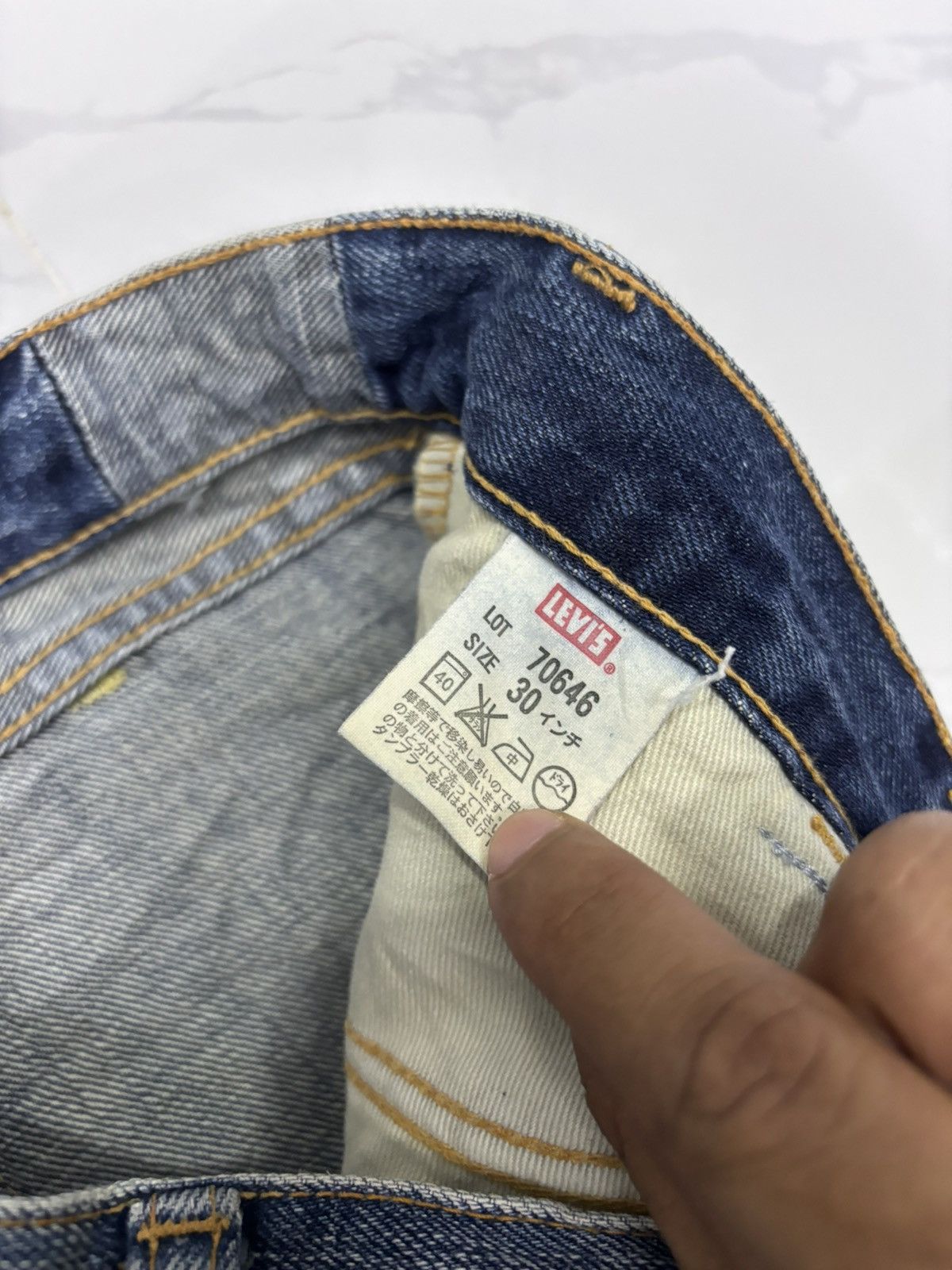 Levi's × Vintage 🔥Vintage Levis 646 Orange Tab Flare Jeans Distressed Denim Size US 32 / EU 48 - 9 Thumbnail