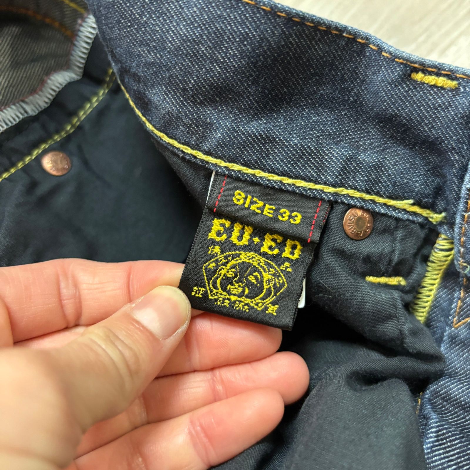 Evisu × Japanese Brand Evisu EU.ED. European Edition Daicock Jeans Men's 33x34 Size US 33 - 12 Thumbnail