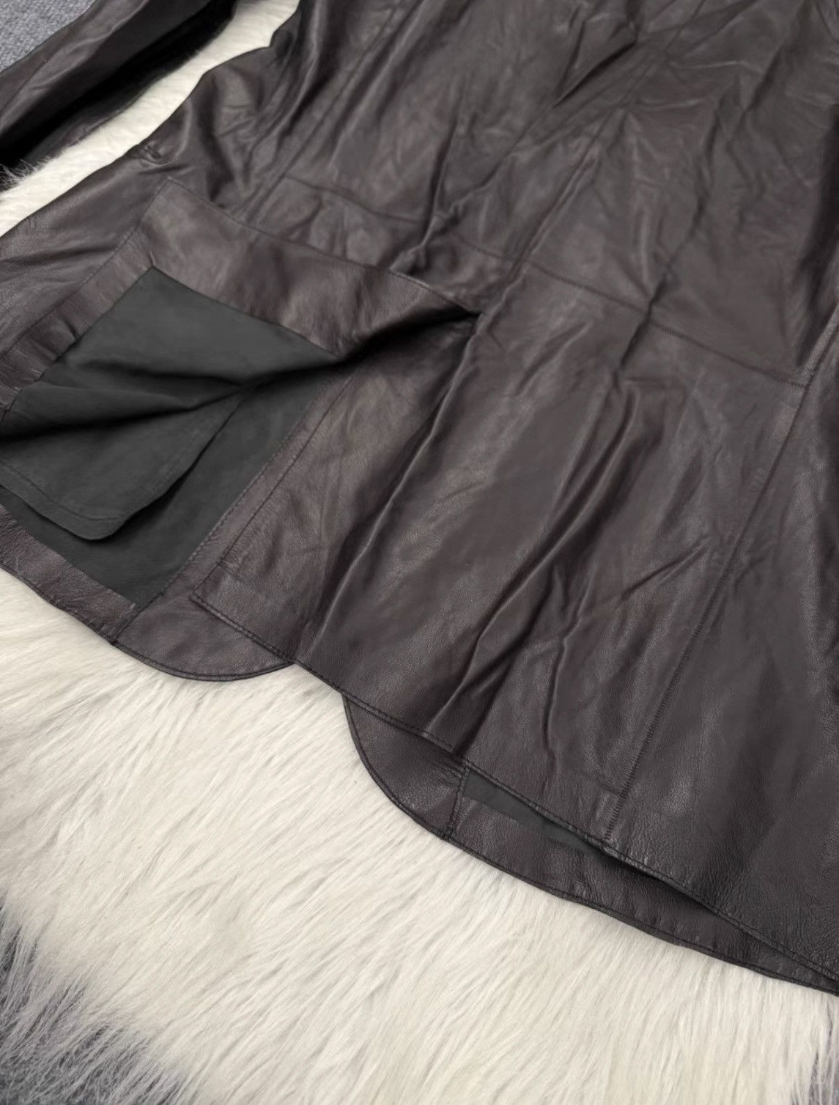 Emporio Armani Emporio Armani Men's Lambskin Jacket Size US L / EU 52-54 / 3 - 3 Thumbnail
