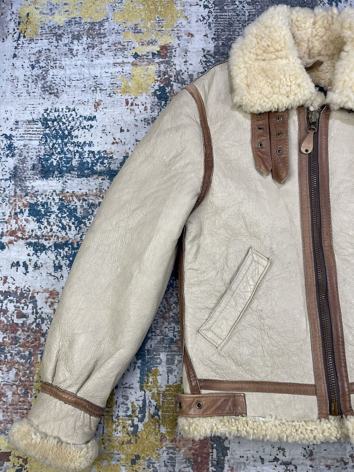 Schott Vtg Schott USAAF Type B-3 Shearling Bombers Size US XXS / EU 40 - 2 Thumbnail