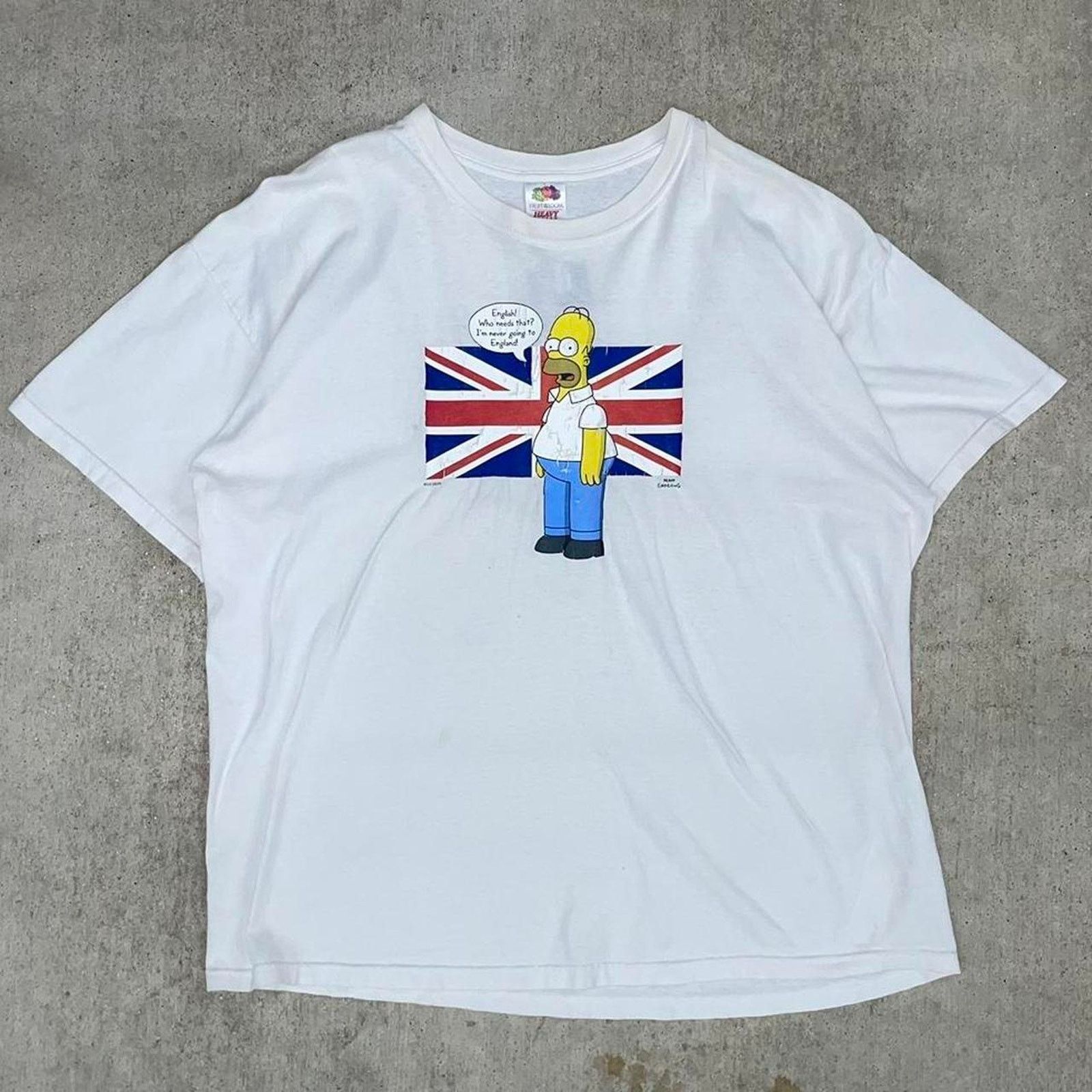 Fruit Of The Loom Vintage simpsons promo homer simpson t-shirt Size US XXL / EU 58 / 5 - 1 Thumbnail