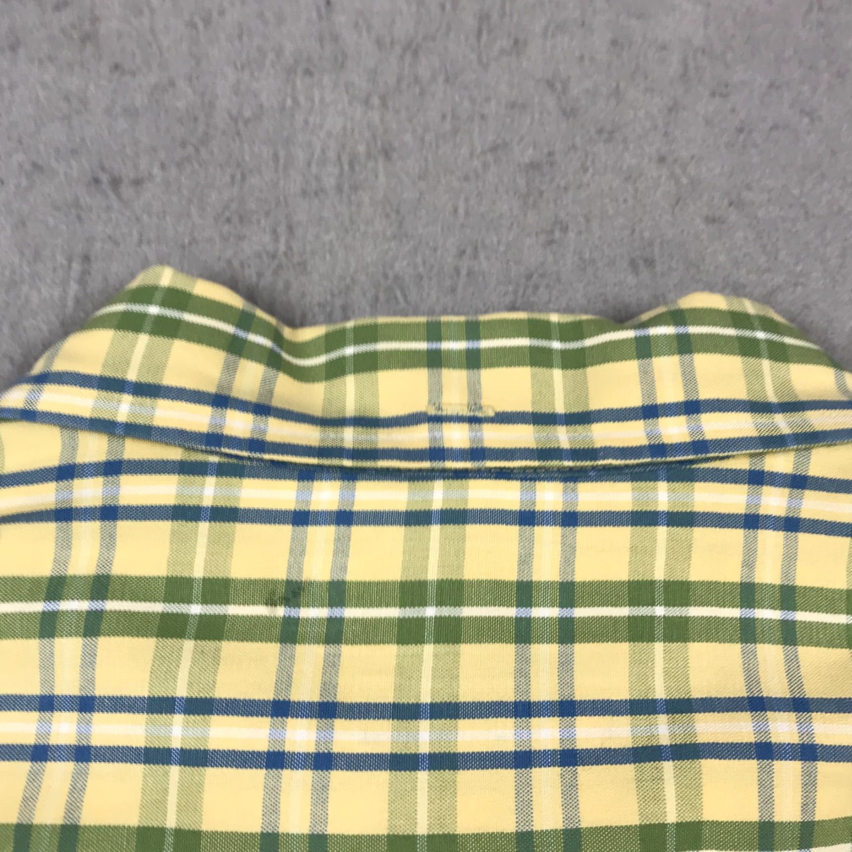 J.Crew VINTAGE J.CREW Shirt Mens M Yellow Plaid 100% Cotton 90s Lights Size US M / EU 48-50 / 2 - 6 Thumbnail