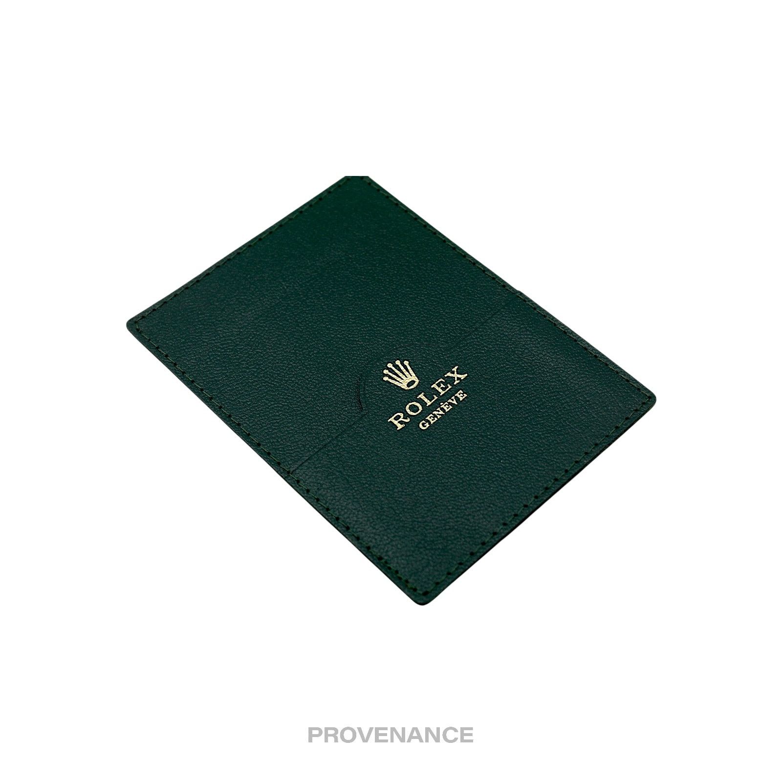Rolex 🔴 Rolex Card Holder Wallet - Green Leather Size ONE SIZE - 3 Thumbnail