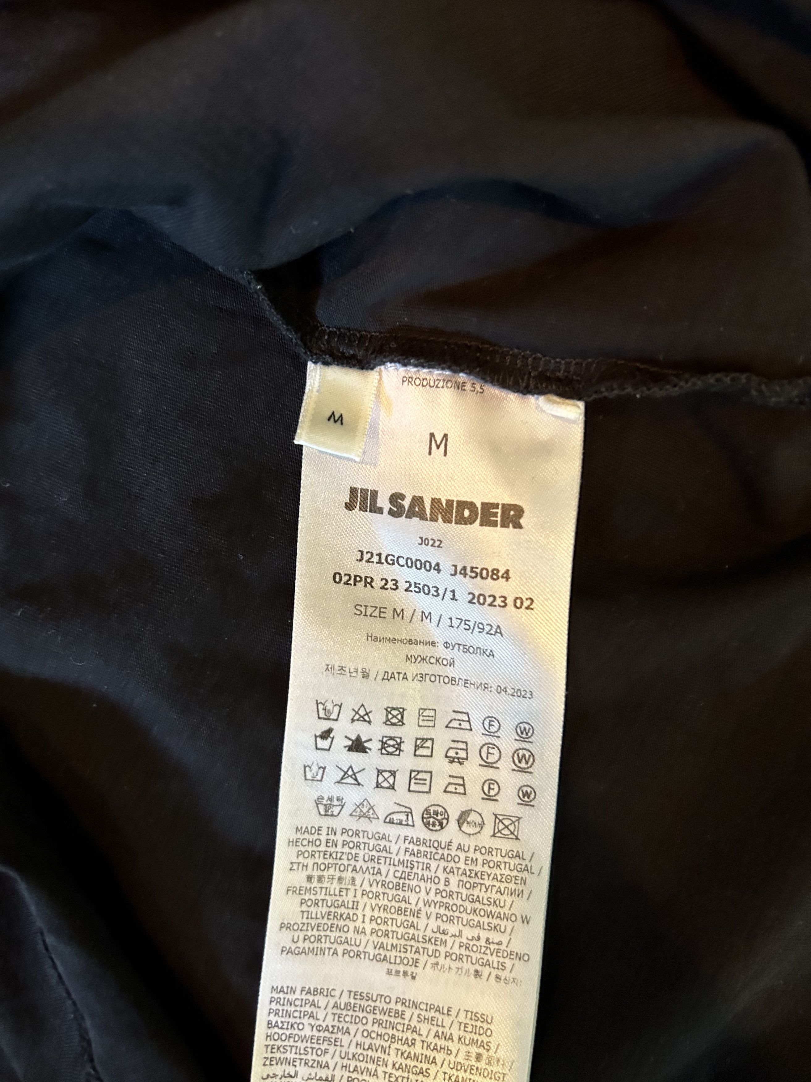 Jil Sander Black Crewneck T-Shirt Size US M / EU 48-50 / 2 - 6 Thumbnail