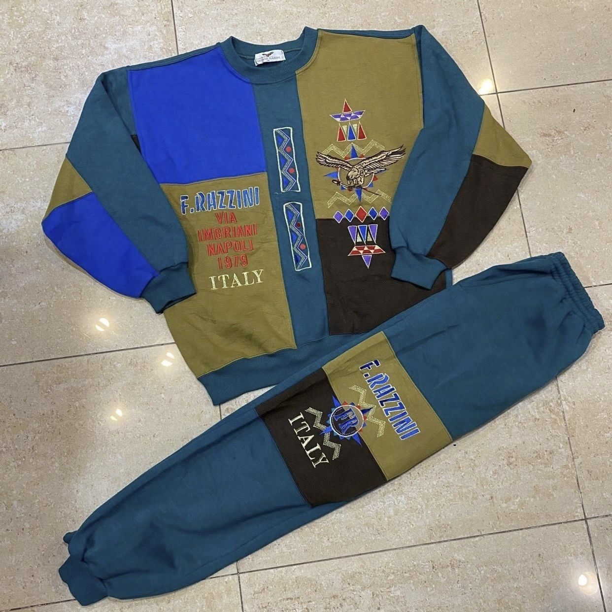 Aran Isles Knitwear × Designer One Set Fernand Razzini Sweatshirt With Sweatpants Size US M / EU 48-50 / 2 - 1 Thumbnail