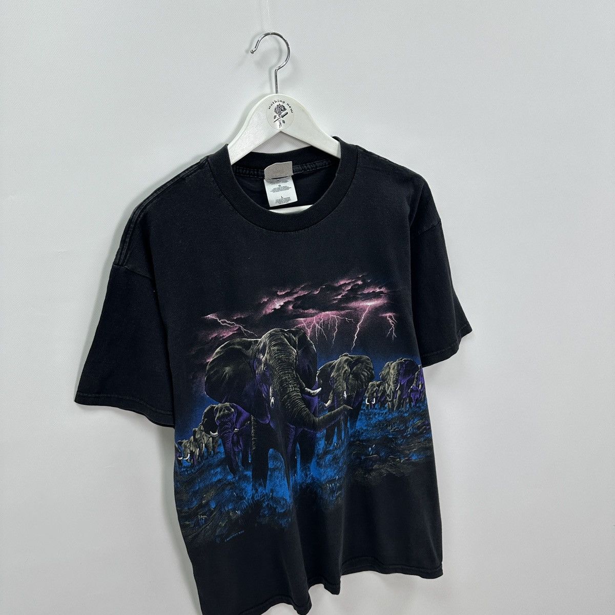 Habitat Vintage 90s Habitat Elephants Lighting Aop tee y2k rare og Size US L / EU 52-54 / 3 - 5 Thumbnail