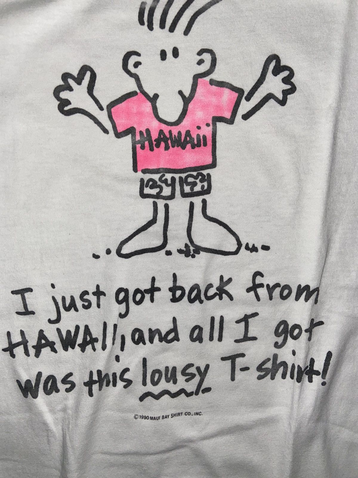 Cartoon Network × Vintage VINTAGE FIDO DIDO MAUI HAWAII WHITE TEE Size US L / EU 52-54 / 3 - 3 Thumbnail
