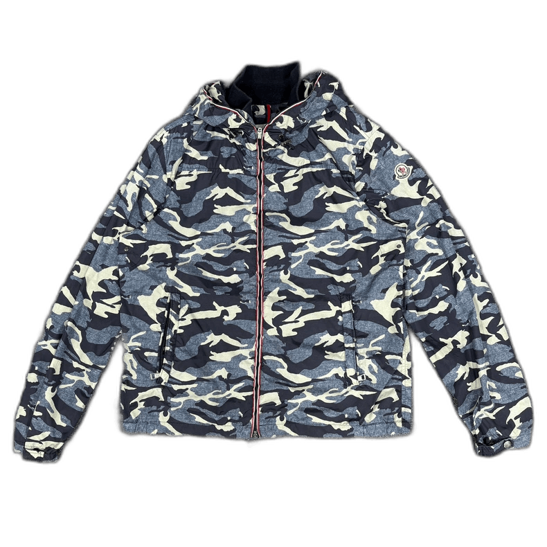 Moncler Blue Camouflage Windbreaker Jacket-yf