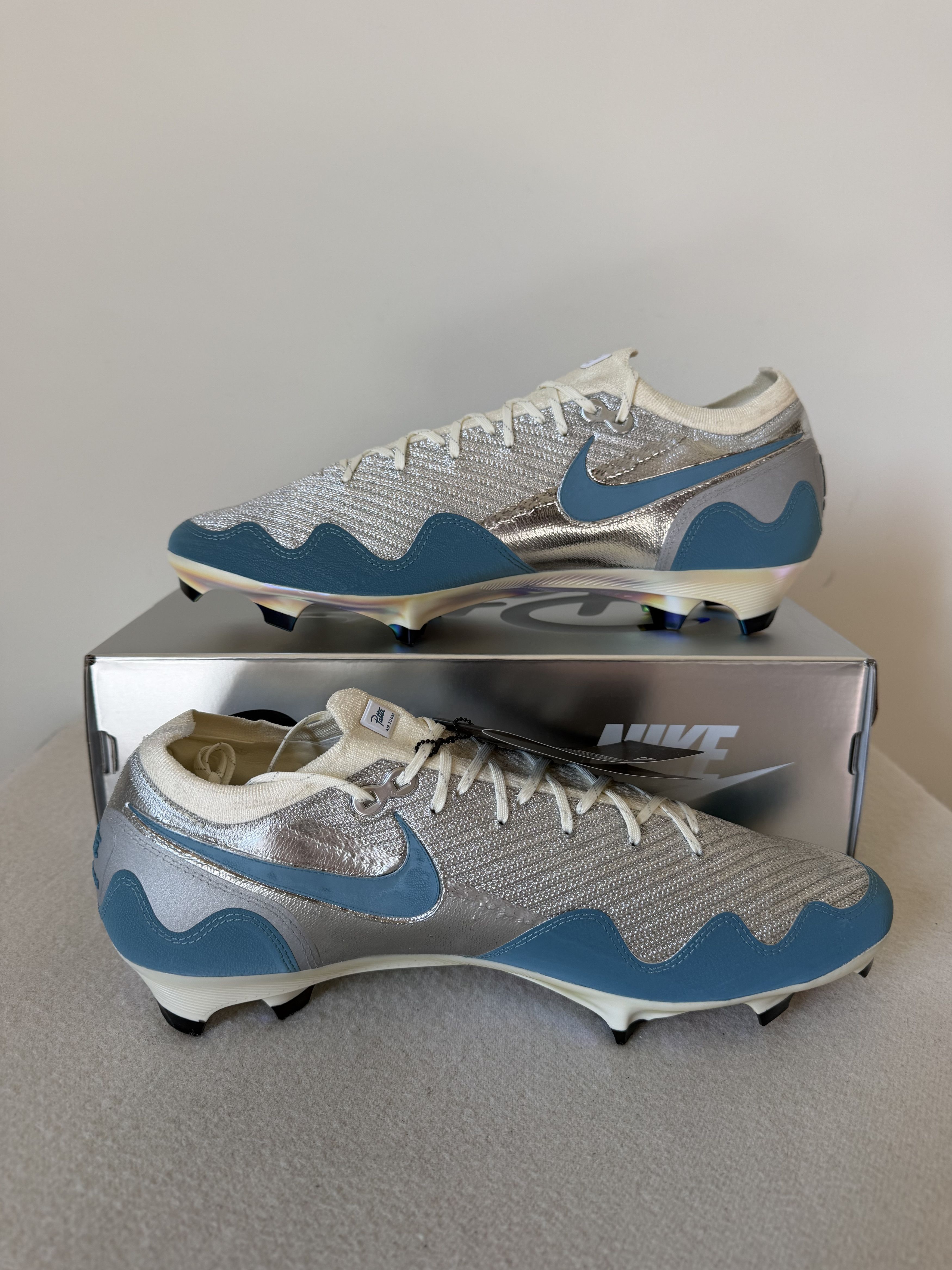 Nike Nike Patta Zoom Vapor 16 Elite FG SE in Chrome Aqua Size US 12 / EU 45 - 3 Thumbnail