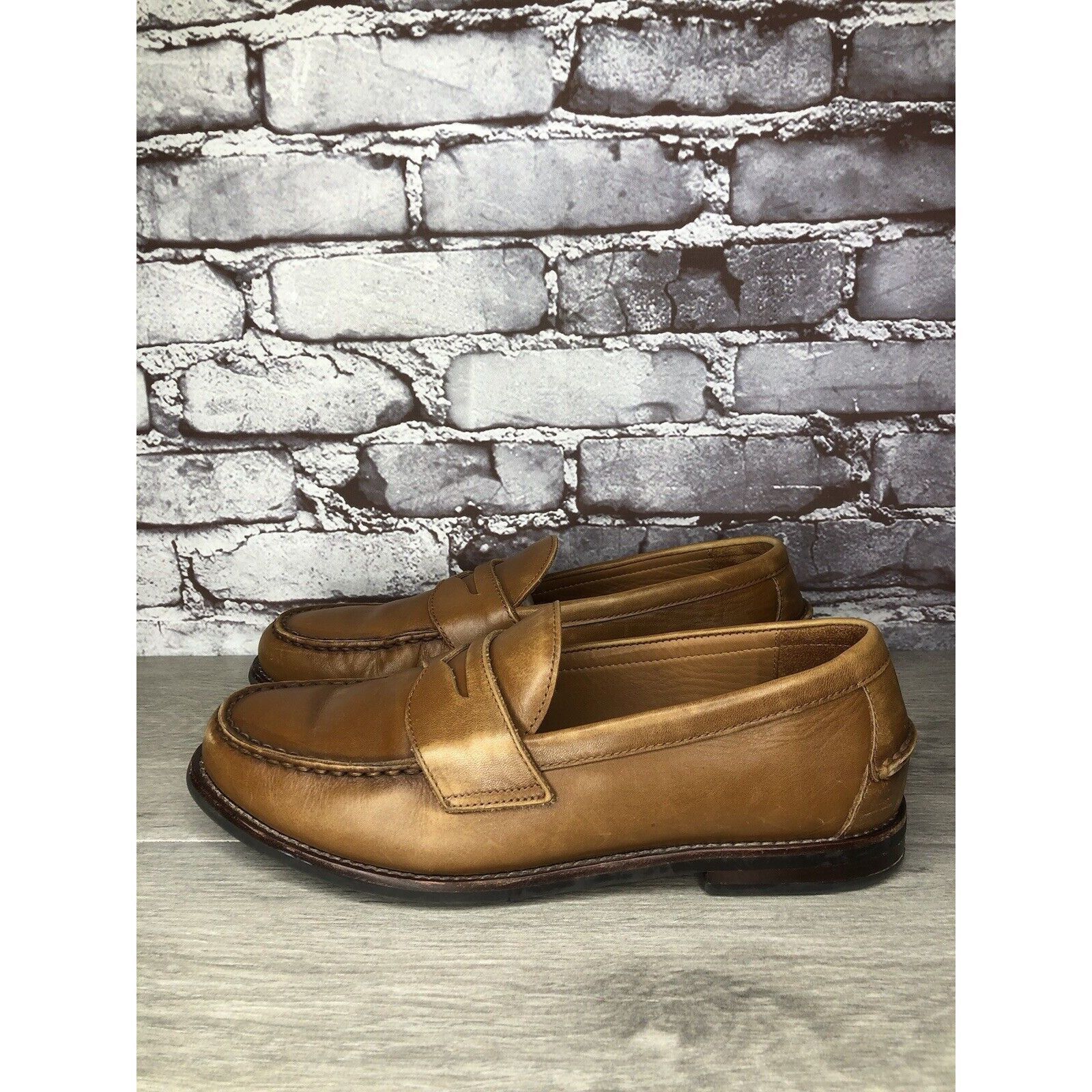 Polo Ralph Lauren Polo Ralph Lauren Alston Penny Brown Leather Dress Loafers M Size US 9.5 / EU 42-43 - 17 Thumbnail