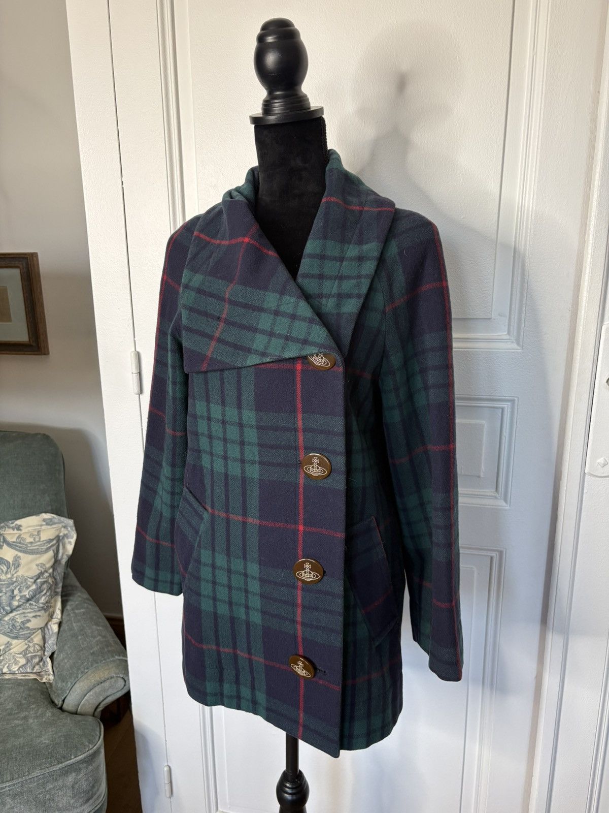 Vivienne Westwood tartan Wool Coat