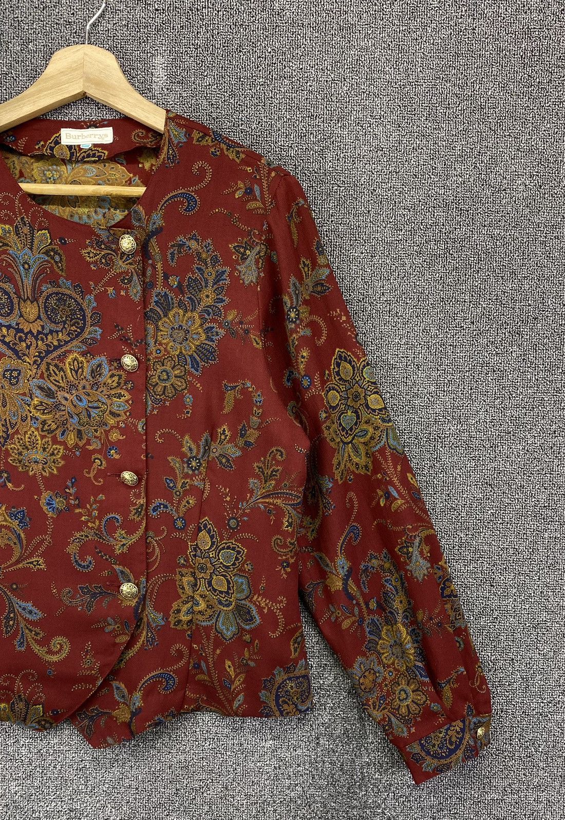 Burberry × Vintage Vintage Burberry Paisley Shirts Button Up Flannel Size M / US 6-8 / IT 42-44 - 4 Thumbnail